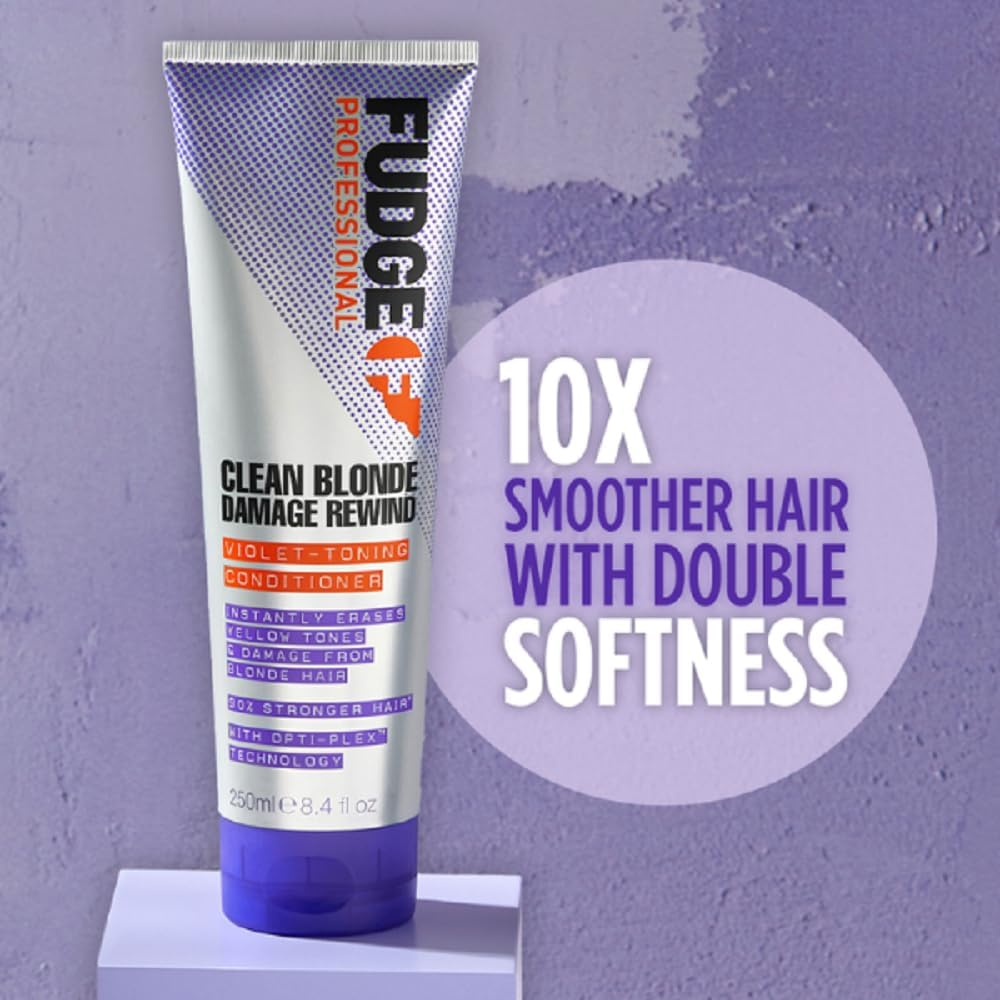Fudge Professional Purple Toning Conditioner, Clean Blonde Damage Rewind Conditioner, for Blonde Hair, 250 Ml image number 4