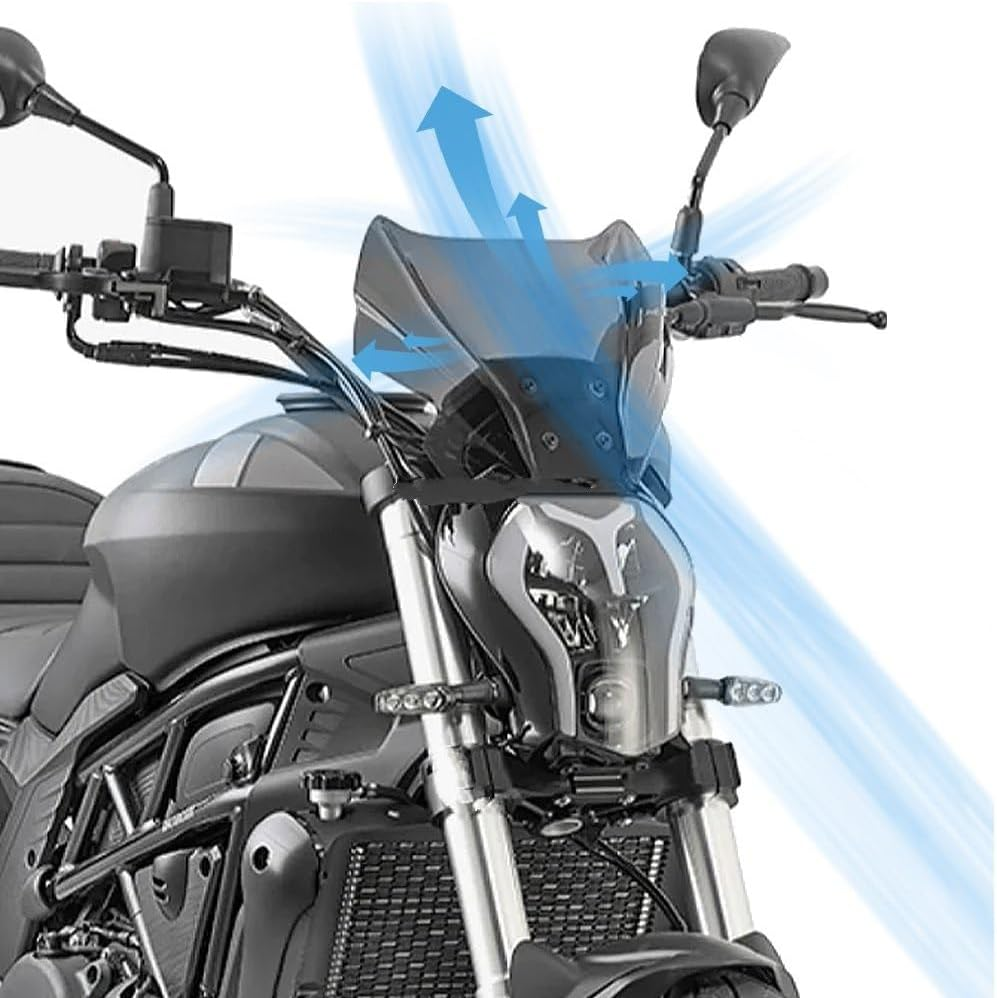 Motorcycle Accessories for Benelli 502C 502 C 2019 2020 2021 Motorcycle Parts Windshield Windscreen Windshield Deflector Motorcycle Windshield (Color : Gray) image number 2