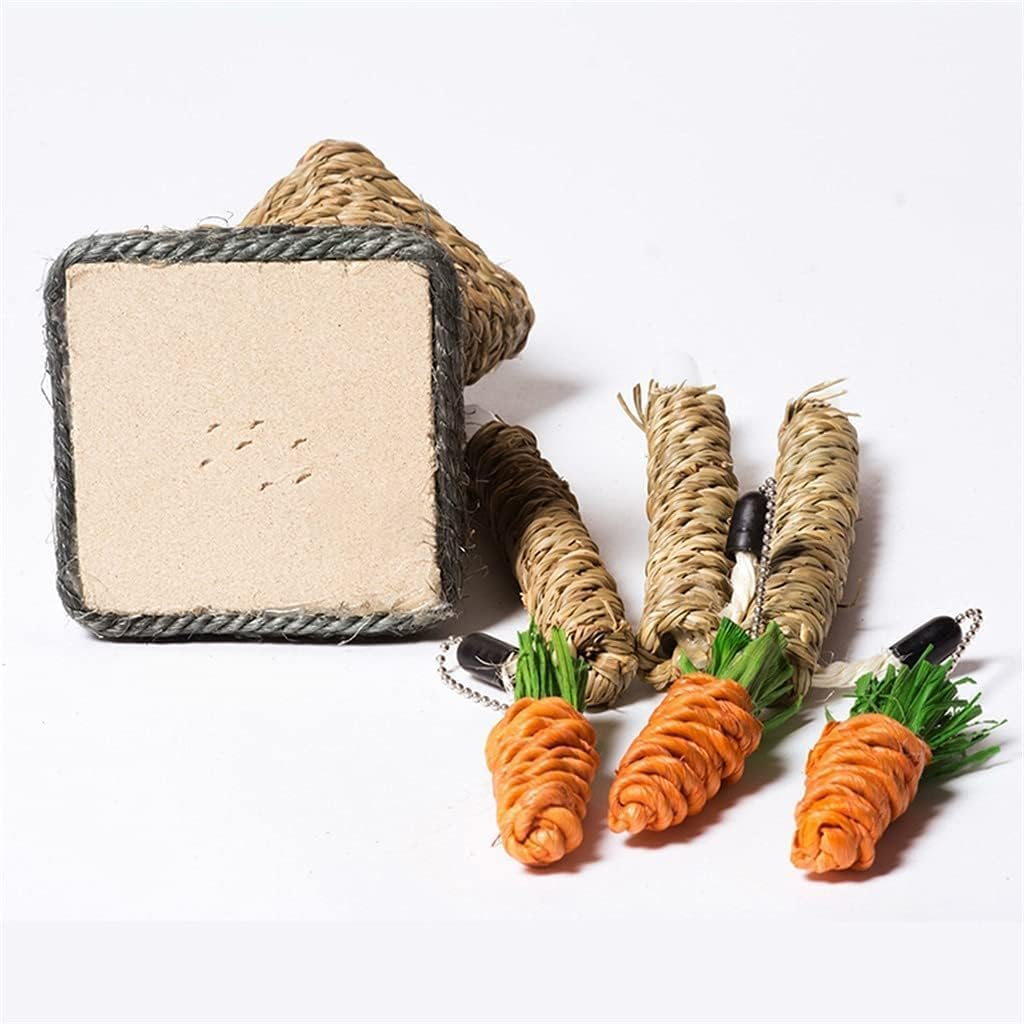 Wear-Resistant Cat Tree Straw Carrot Tree Cat Tower Scratcher Tree Playing Rope Loving Climbing Tree Toys for Kitten Pet image number 2