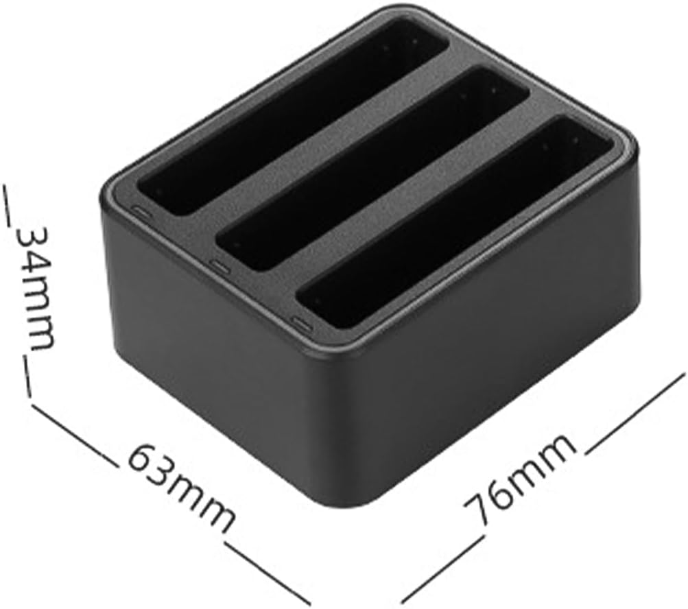 VOANZO Compatible with X4 Battery Sports Camera Full Decoding Large Capacity X4 Accessories Rapid Charging Dock for 3 Batteries Ideal for Travel Outdoor Use image number 3