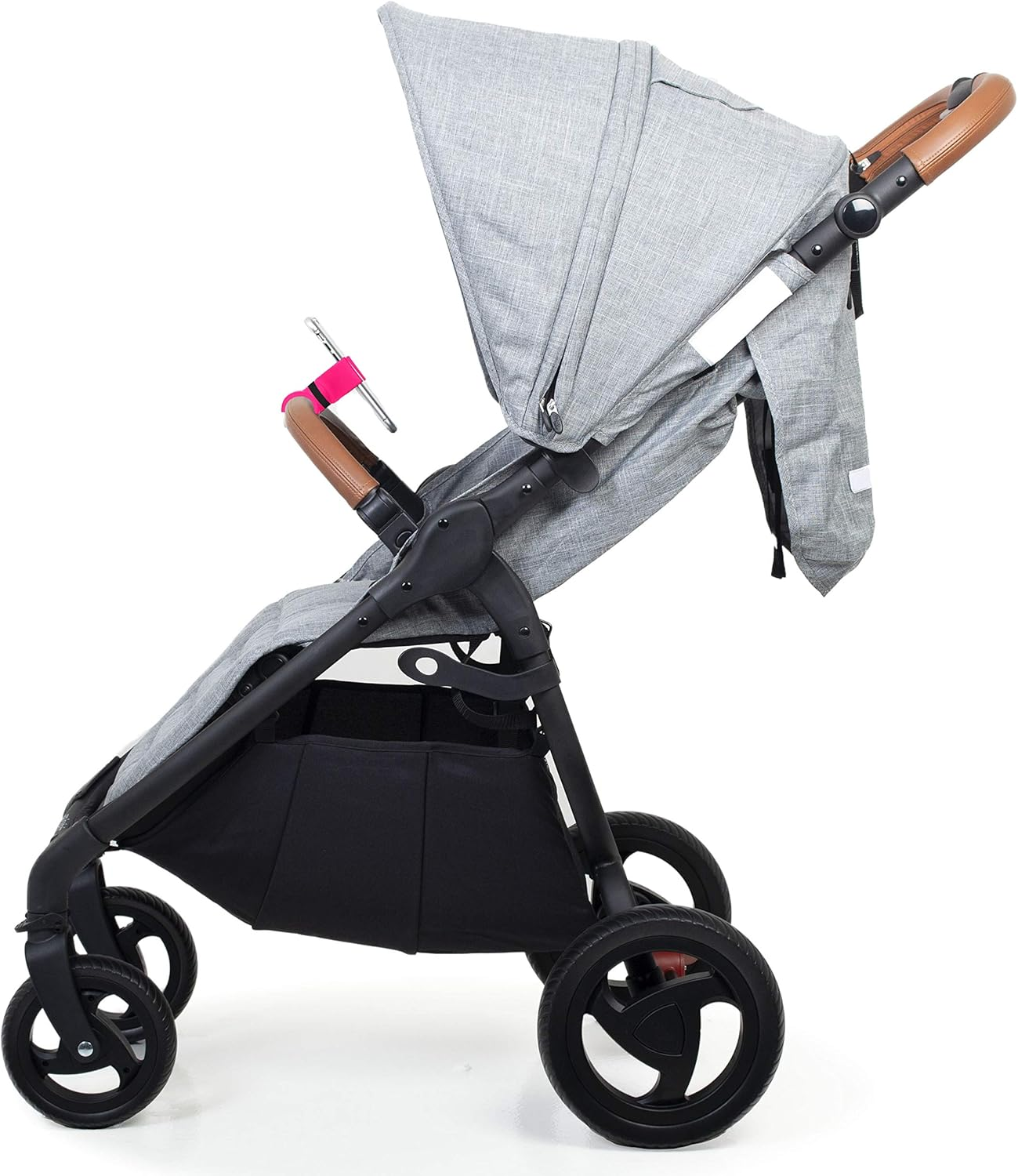 Baby Stroller Phone Holder, Fits up to 7.5 Inch Smartphones - Fuchsia image number 6