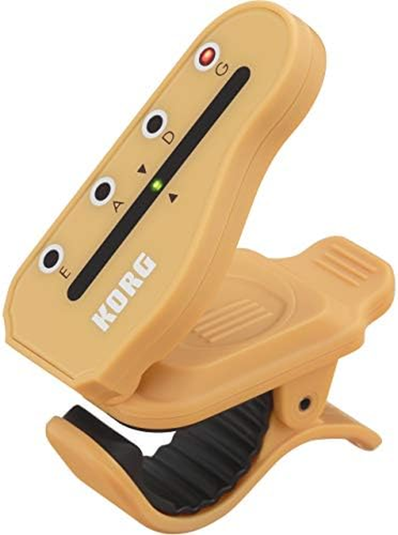 KORG KO-HTB1 HT-B1 Headtune Clip-On Bass Headstock-Shaped Tuner with Tuning Peg Indication image number 1