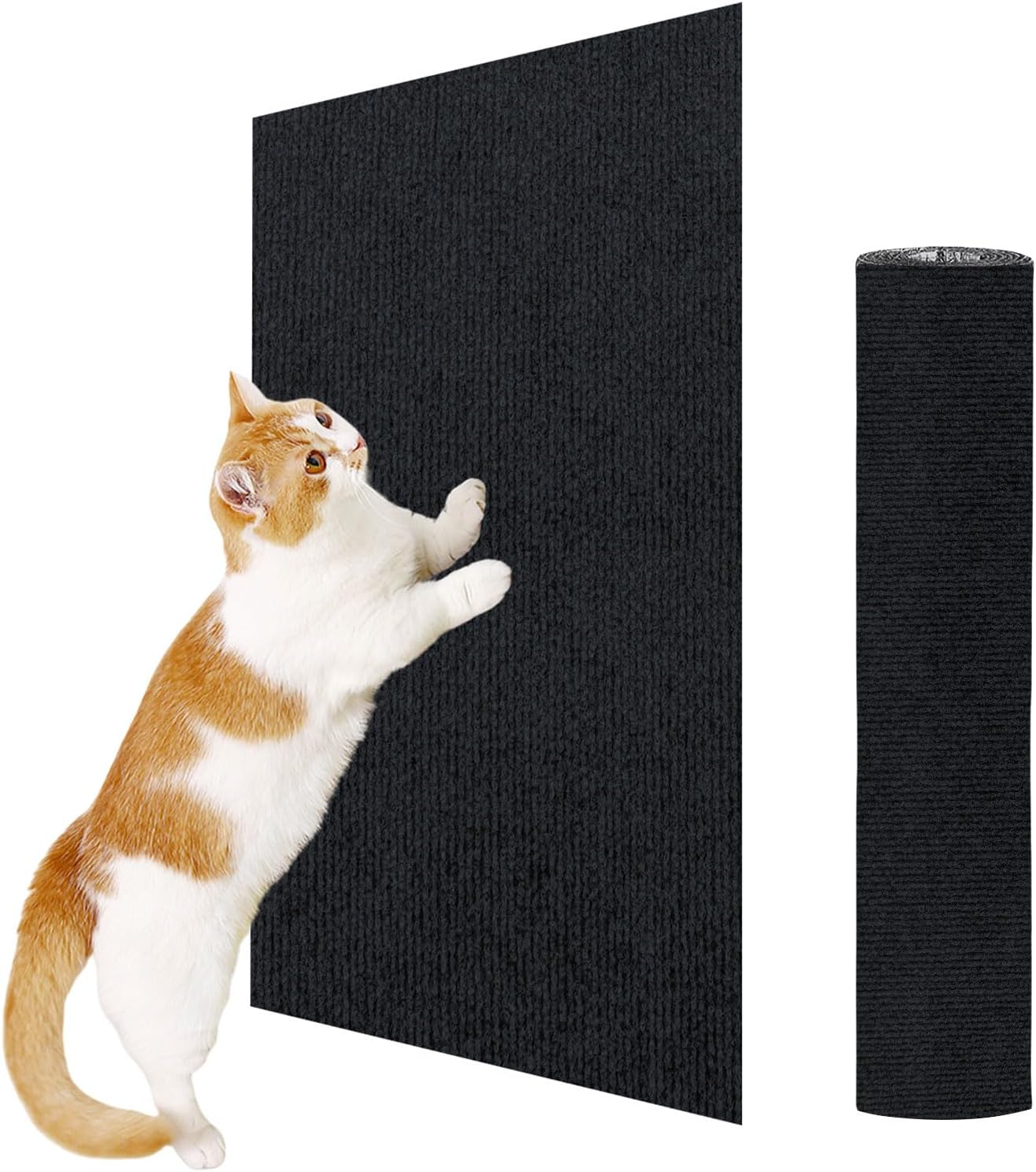 ENONCI Cat Scratching Mat, Self-Adhesive Cat Scratch Protection for Sofa Carpet, Anti-Scratch Furniture Protection, Reusable Couch Protection for Pets