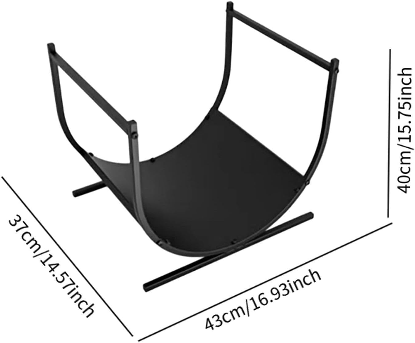 Firewood Rack Firewood Log Rack Metal Firewood Storage Bracket Indoor image number 2