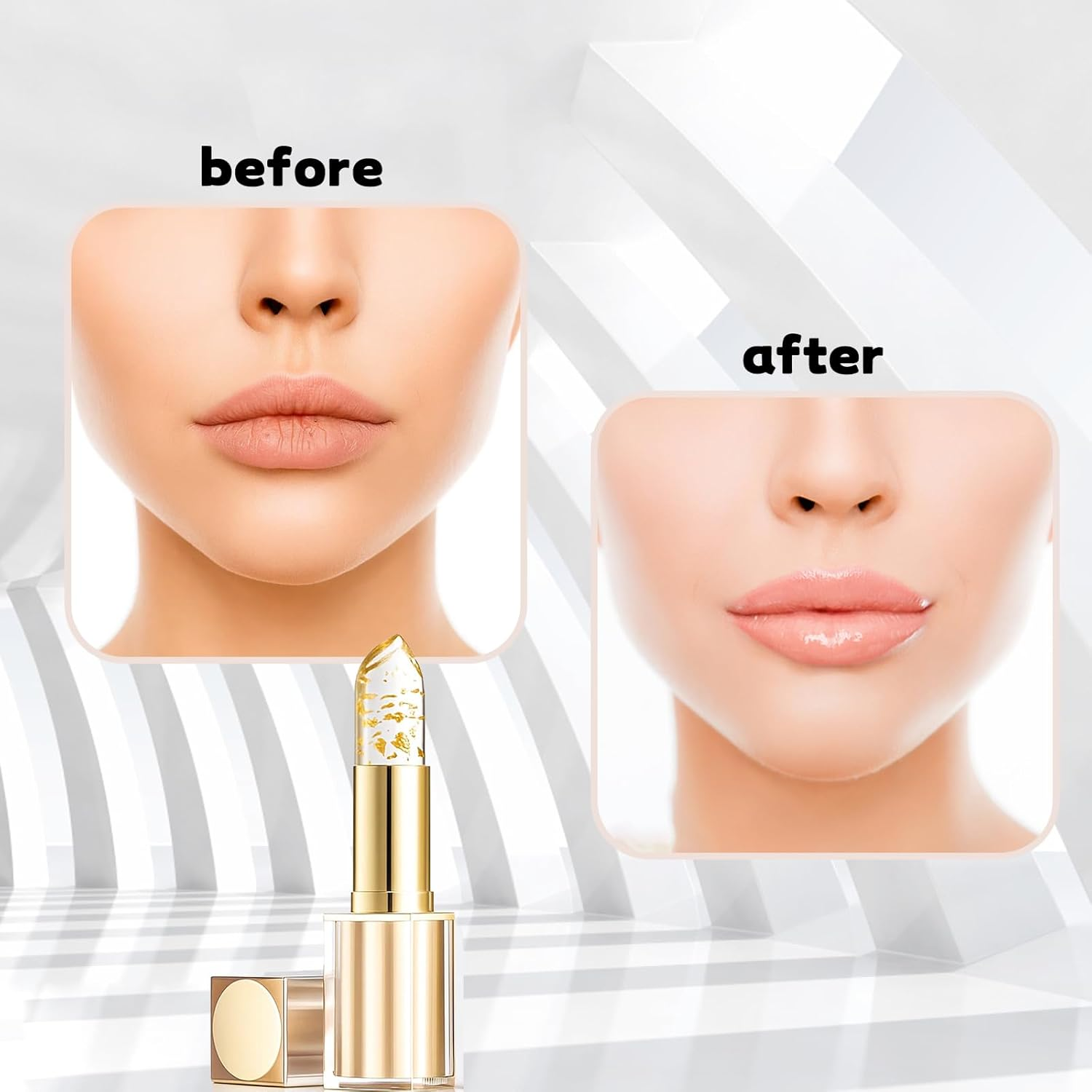 Lipsticks for Women, Transparent Colour Changing Lipstick with Hydration, Long-Lasting Non-Sticky Lip Stick, Ph-Reactive Formula for Natural-Looking Makeup image number 1