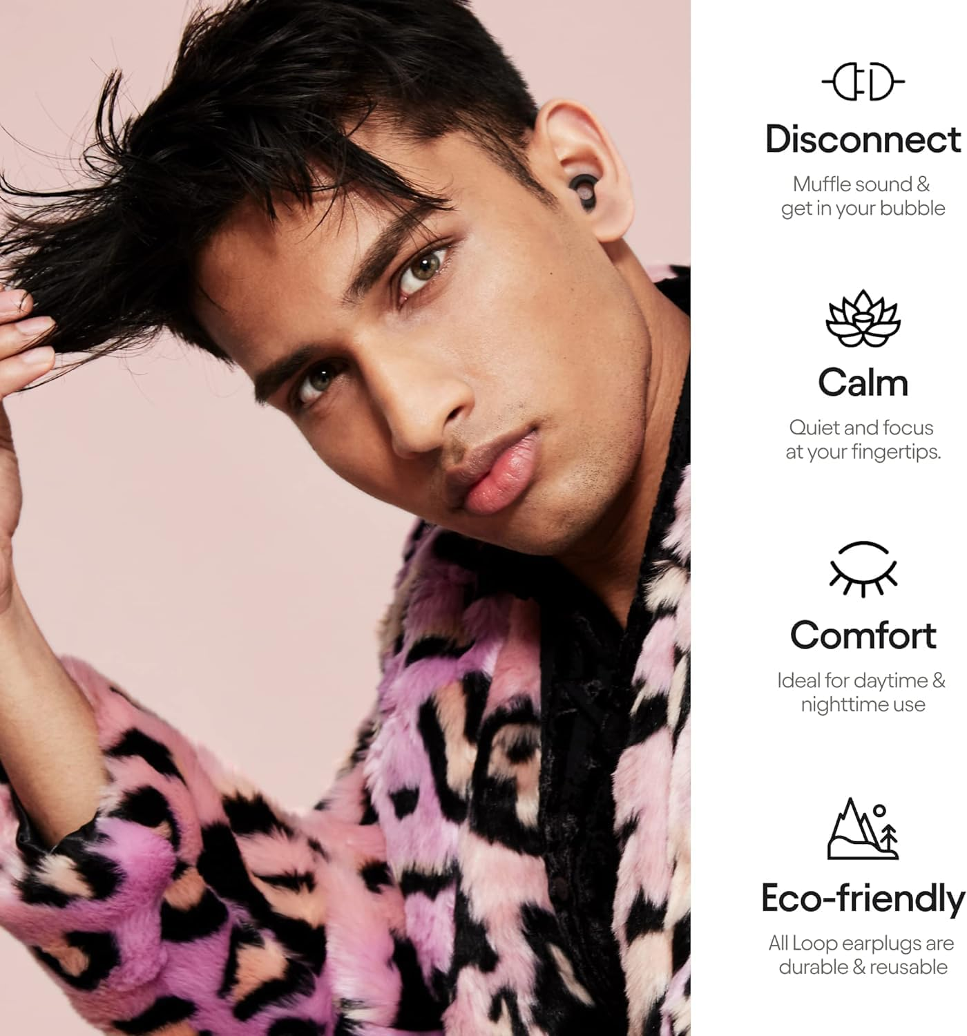 3D Sleep Mask and Noise Reduction Earplugs &ndash; Super Soft, Reusable Hearing Protection for Women and Men- Blackout Eye Mask for Sleeping Blissfully