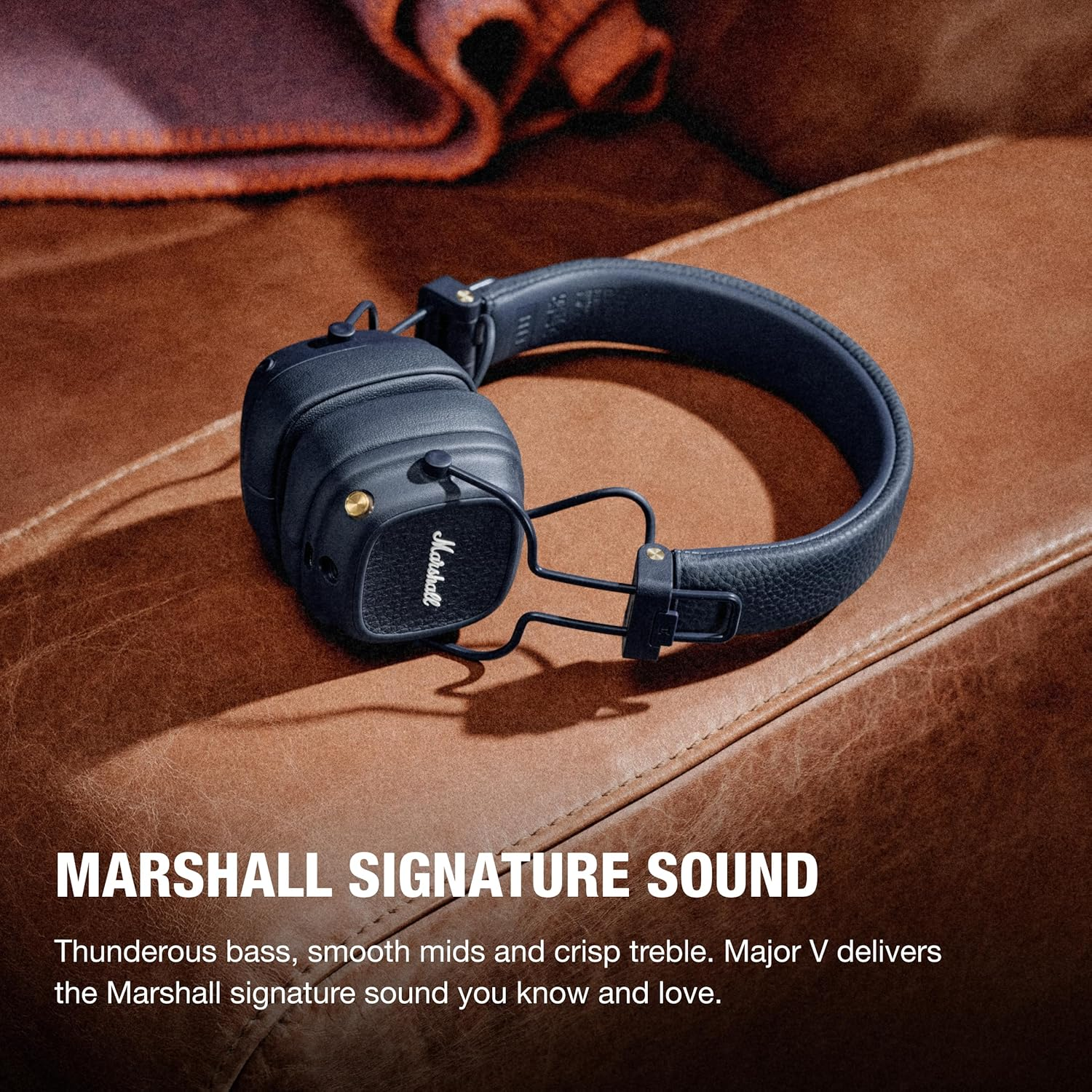 Marshall Major V On-Ear Bluetooth Headphones - Midnight Blue image number 1