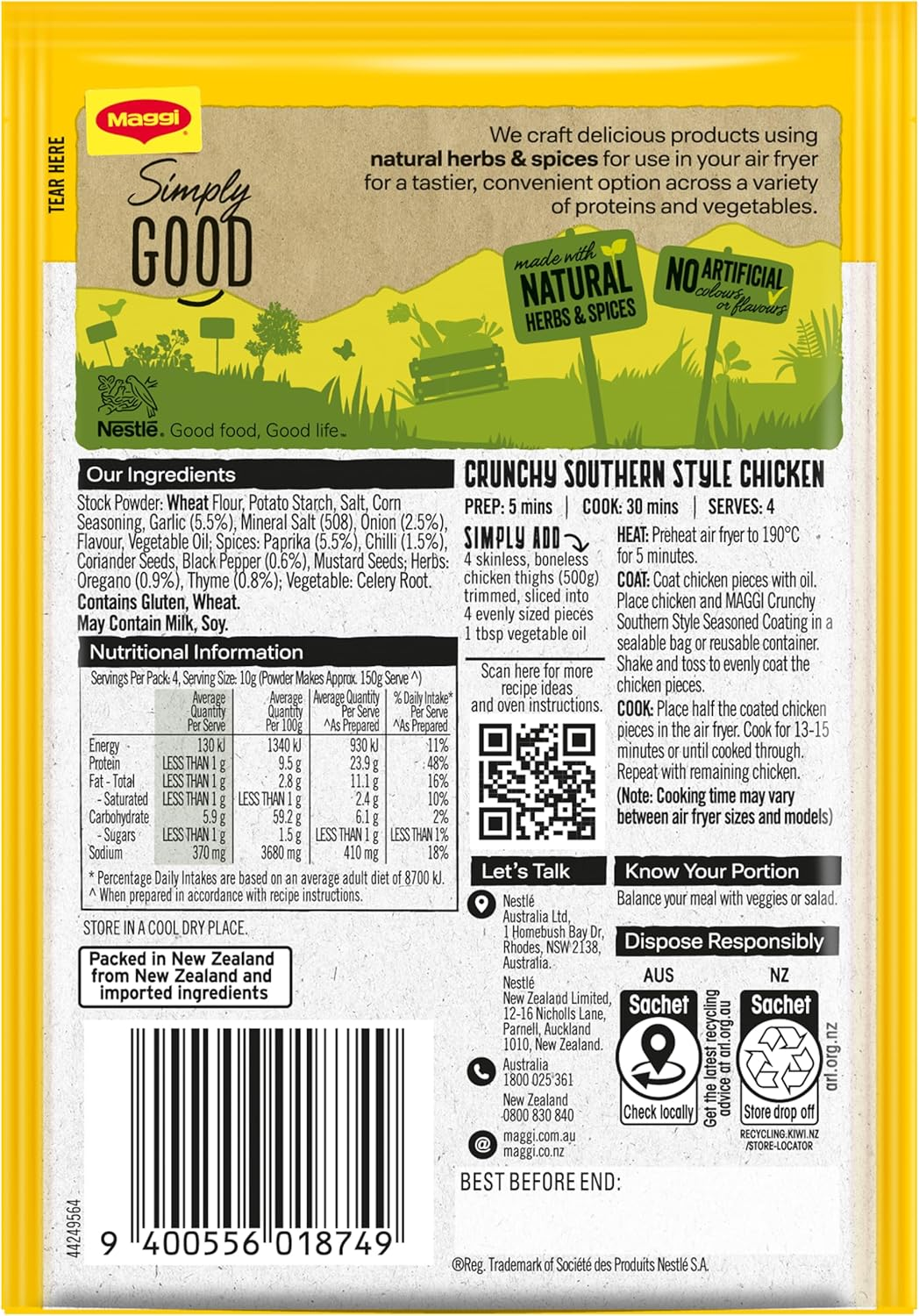 Maggi Air Fryer Southern Style Seasoning 40G