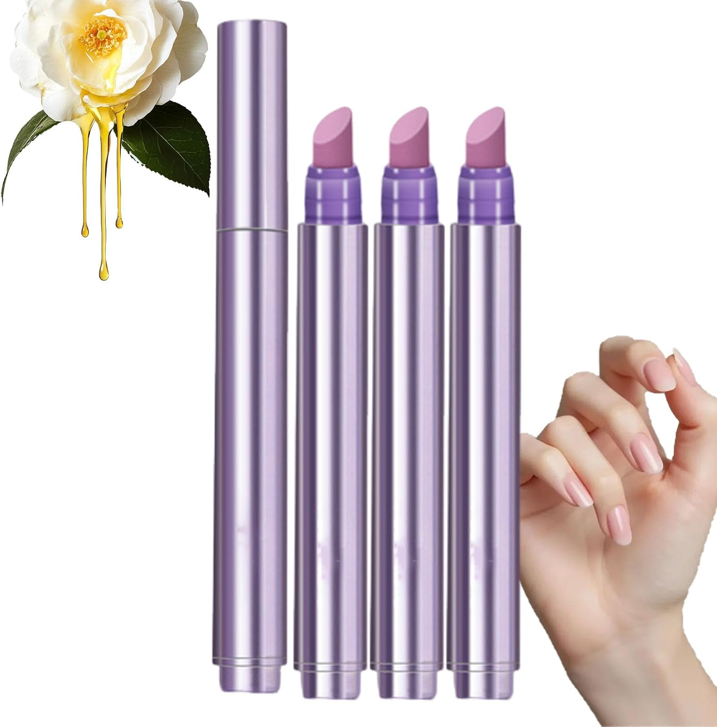 2025 New Upgraded 3-In-1 Nail Care Pen, Cuticle Oil Pusher Pen for Nails, Health Routine Nail Care Pen, Moisturize Cuticle Revitalizer Oil Pens (3Pcs)