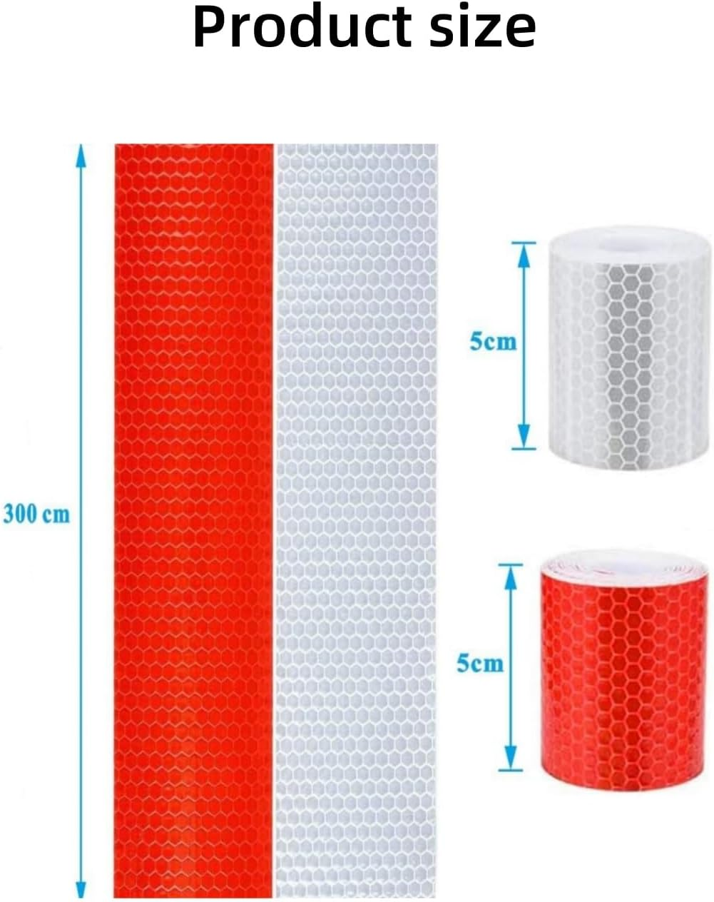 3 Colors Reflective Tapes, Outdoor Waterproof Reflector Night Safety Warning Tapes Stickers Silver, Red, Yellow Reflective Tape for Car Bicycles Clothing Trailer (5CM X 3M) image number 1