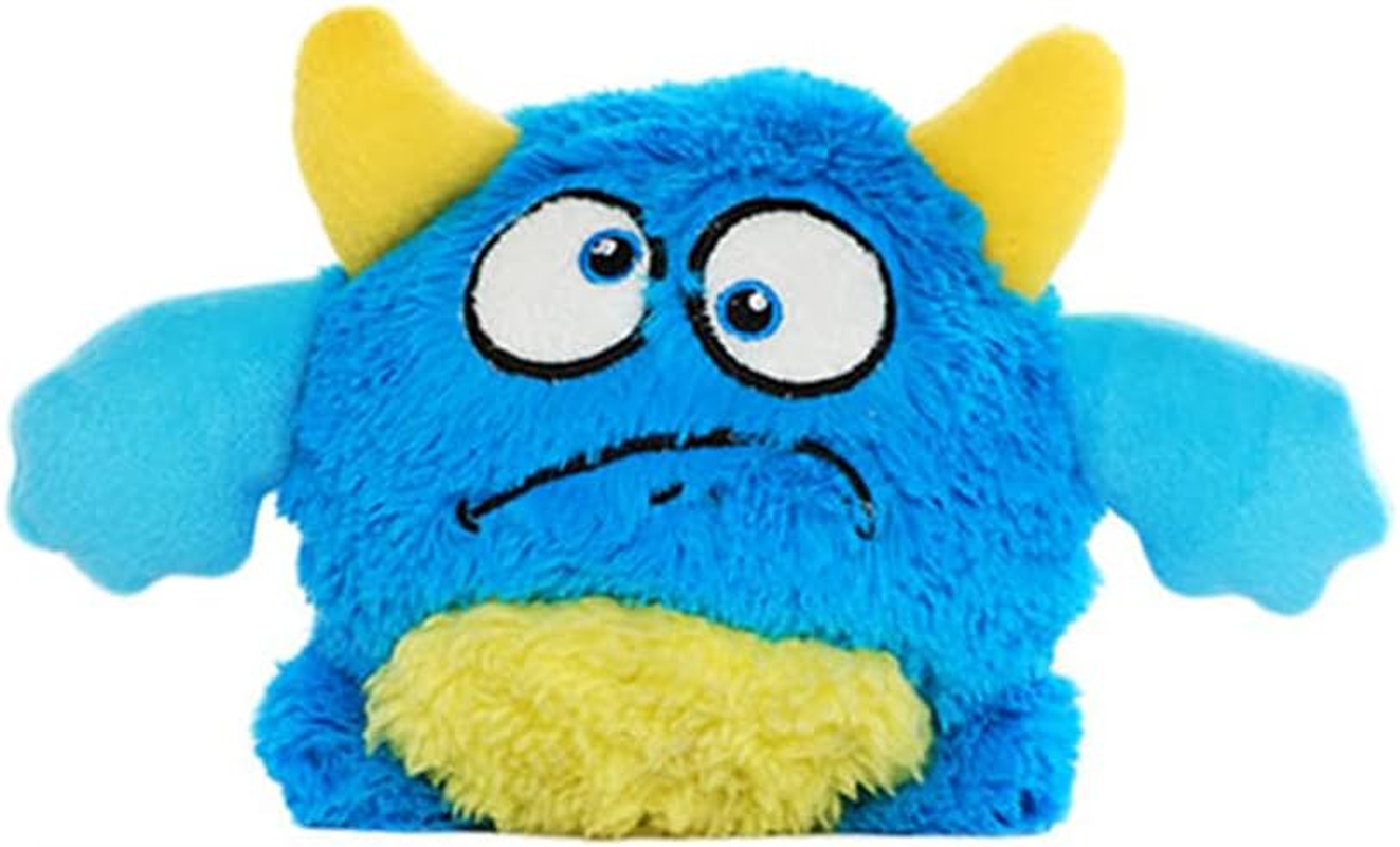 'Flick' Plush Dog Toy, Green, Large - Plush Monster Ball with Squeaker, Fun Halloween