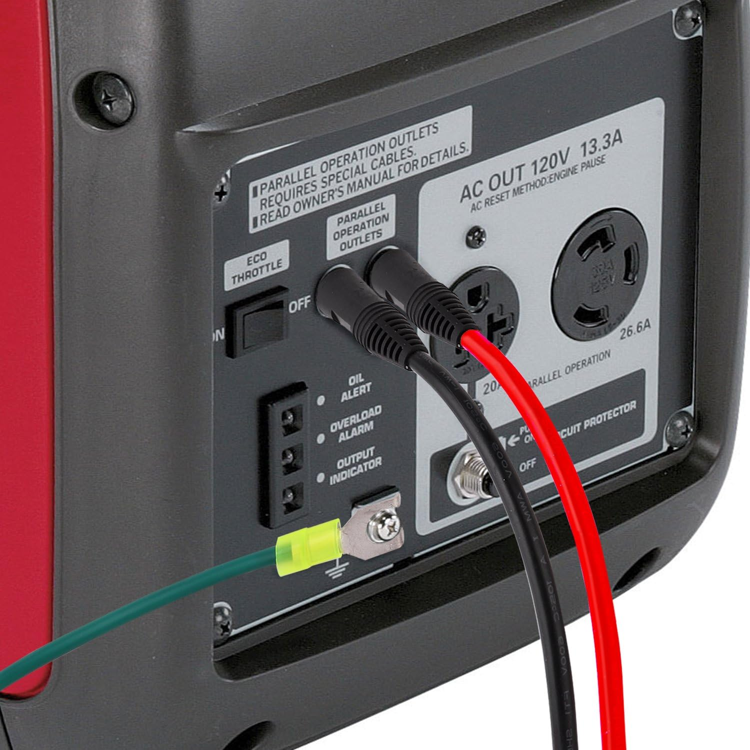 Bougerv Generator Parallel Cables for Honda Eu2200I EU 2200IC Companion Eu1000I EU3000 Handi Eu3000Is,Accessories Replacement for Honda 08E93-HPK123HI for Ipower SUA 2000 Iv Black