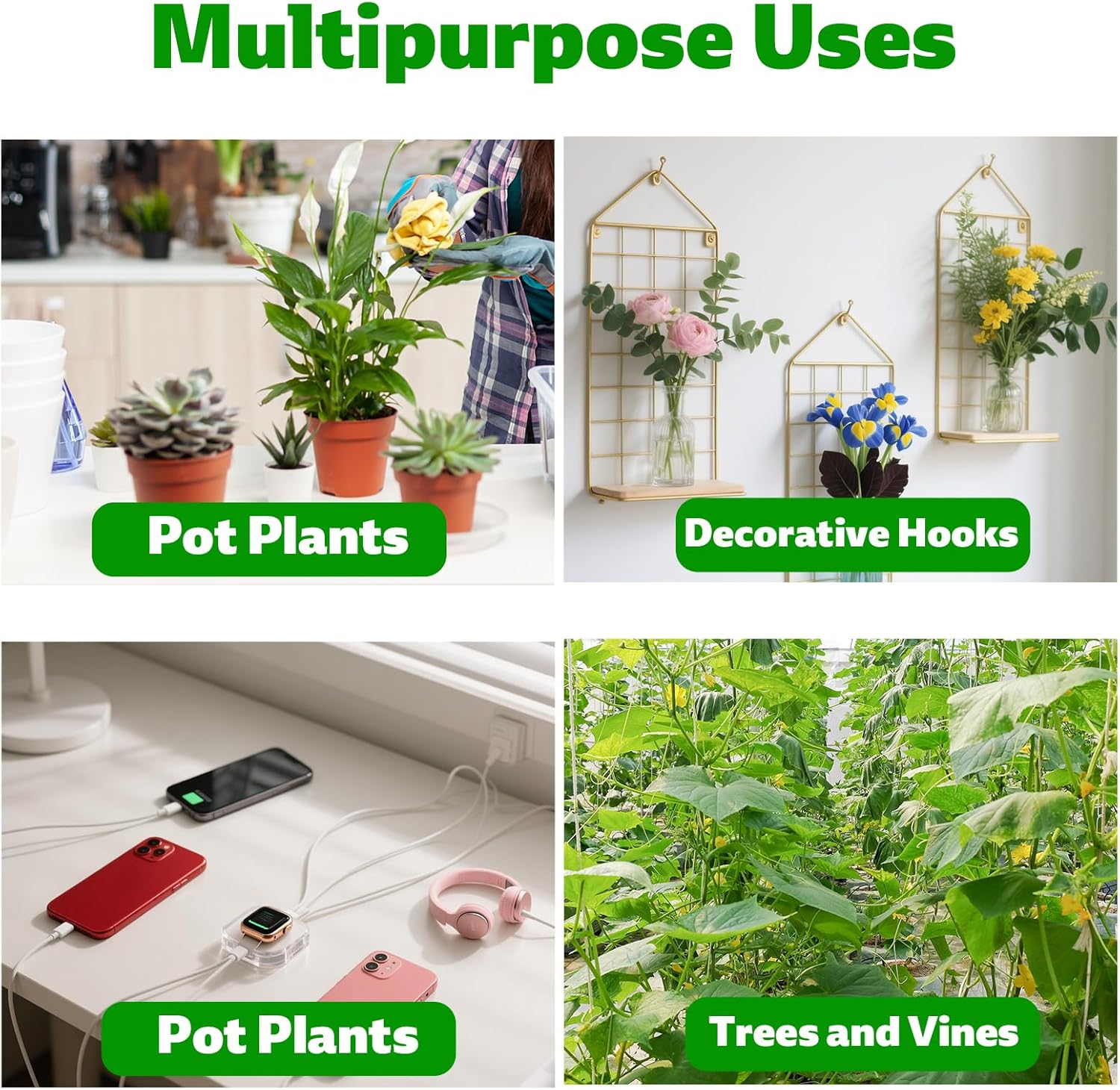 6Pcs Plant Stem Supports, Reusable Monstera Plant Stakes Sturdy Leaf Buddy Support Green Plants Propagation Holder Climbing Houseplant Trellis for Indoor Plants Healthy Growth Rack (Black)