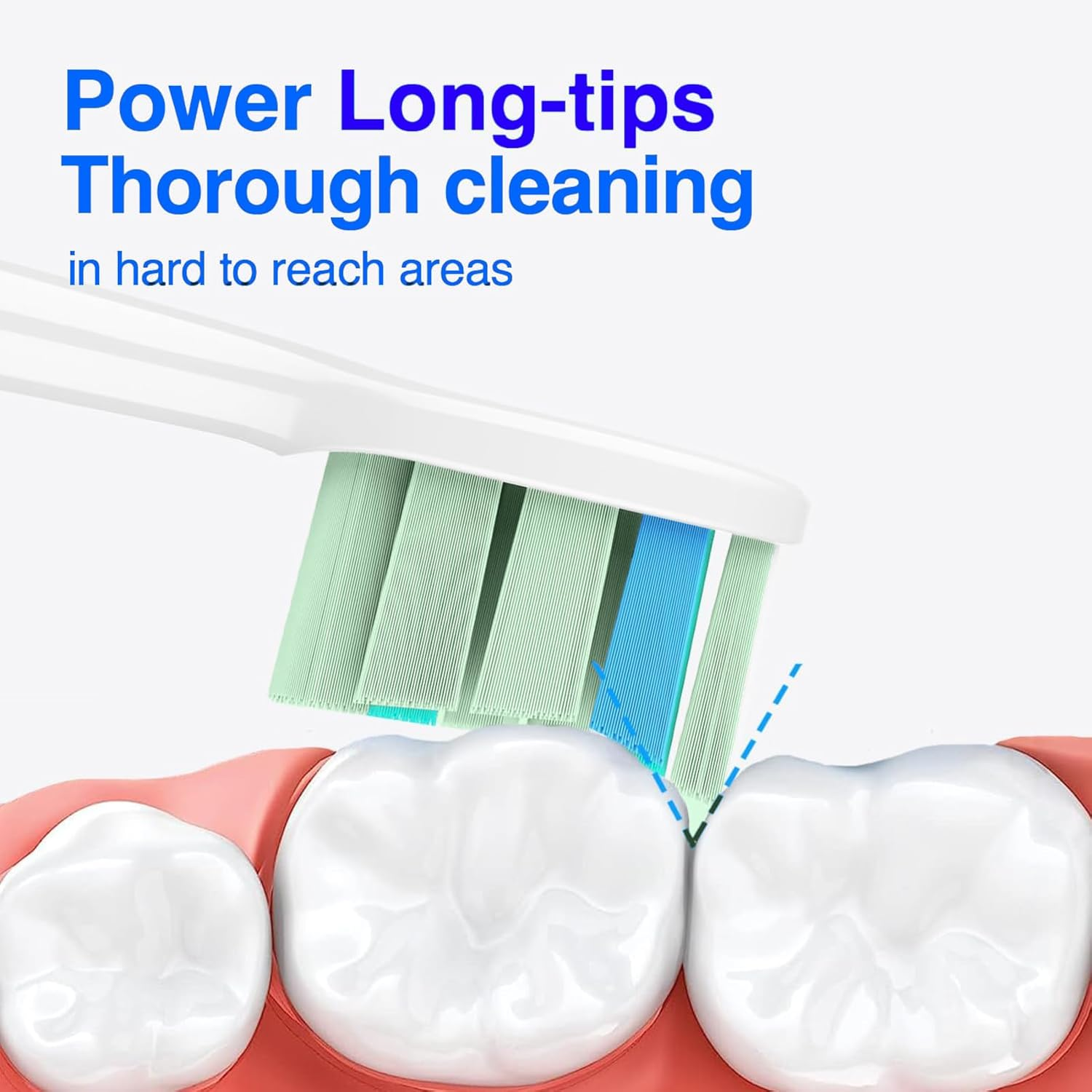 12X Replacement Heads,Replacement Brush Heads Compatible with Philips Sonicare Toothbrush Heads, Pack of 12 Professional Electric Toothbrush Heads, Exceptional Cleaning & Gentle on Gums. image number 2