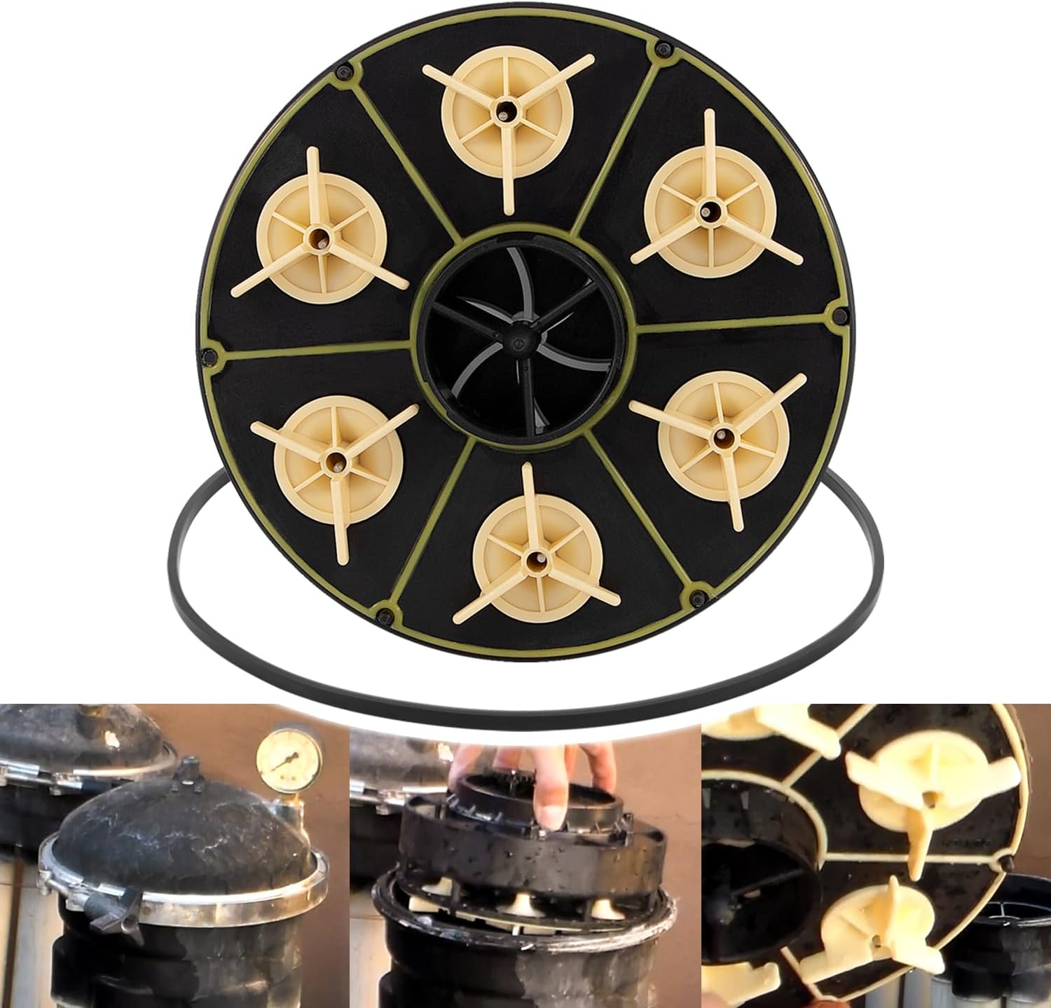 004-302-4408-00 6-Port Water Valve Module, Replace for Paramount 6-Port Module 004302440800 with Valve Shell O-Ring Part# 005-302-0100-00, 005302010000, Compatible with PCC2000 System image number 3