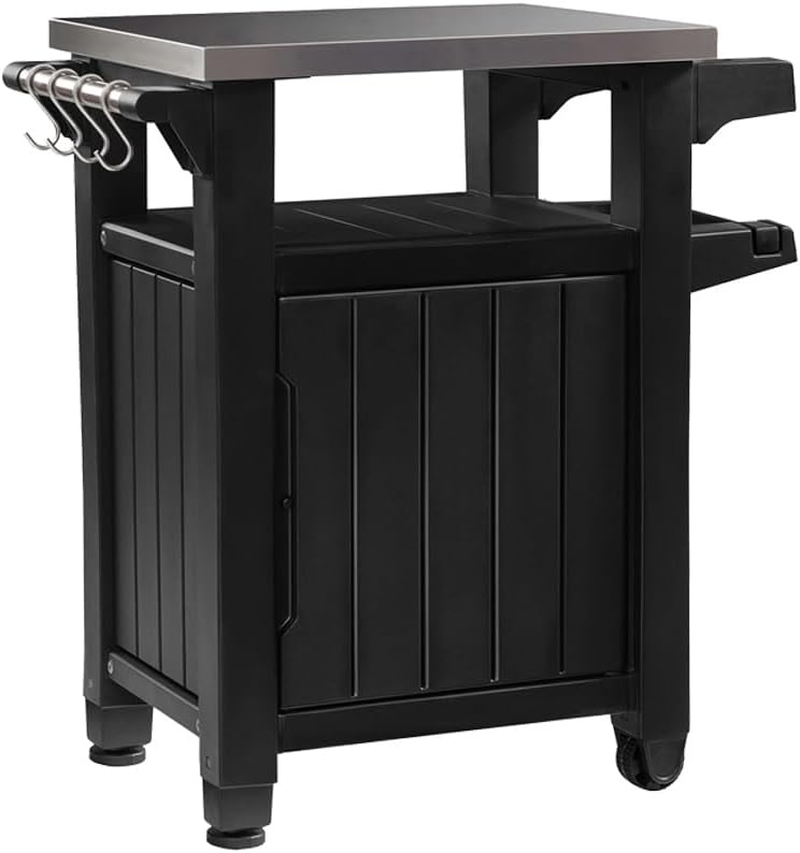 Keter Unity Classic Outdoor Barbecue Prep Bench and Storage Unit image number 6