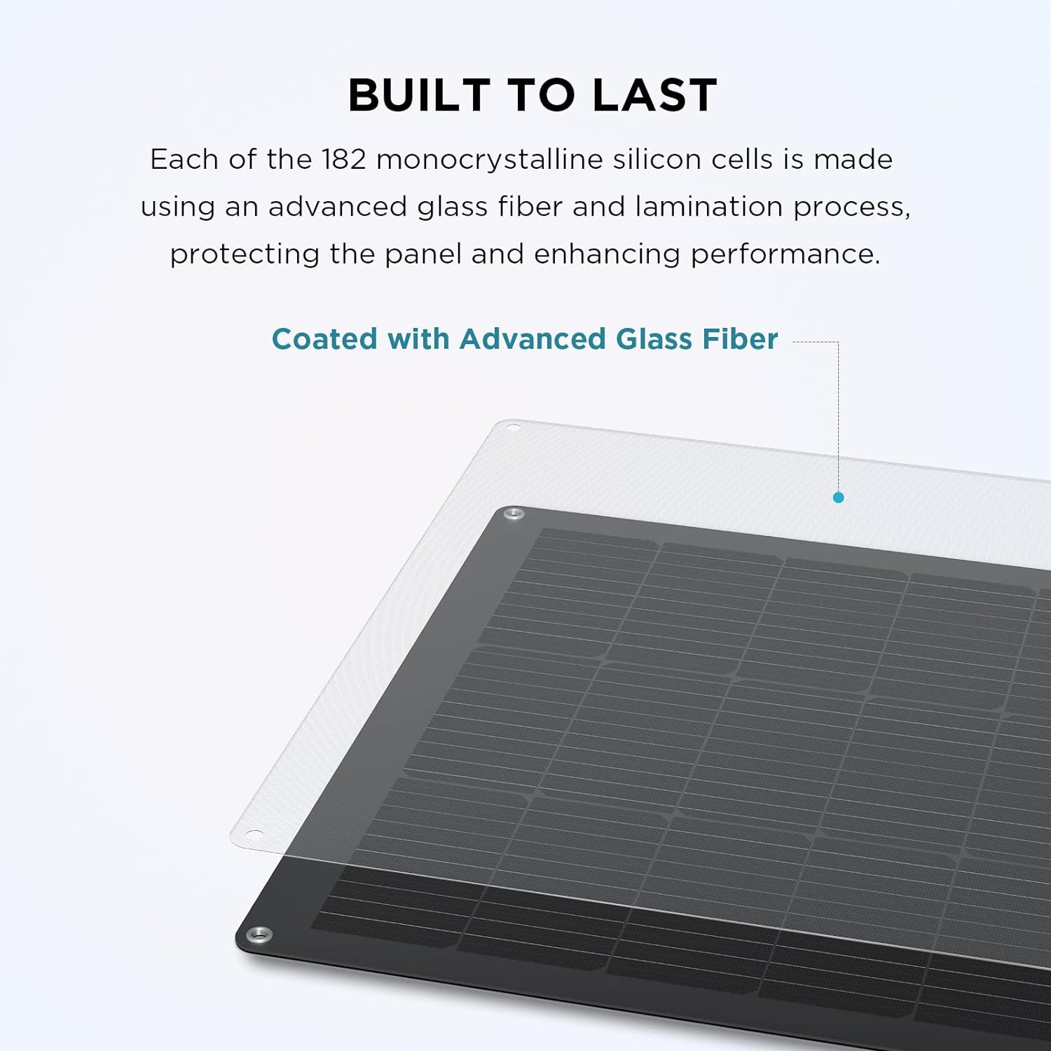 EF ECOFLOW 100W Flexible Solar Panel with High Efficiency Solar Modules,Ip68 Waterproofing, Ideal for Off-Grid Solar Panel Kits, PV Charging, Power Kits & Ecosystem for Home, Camping, Boat image number 4