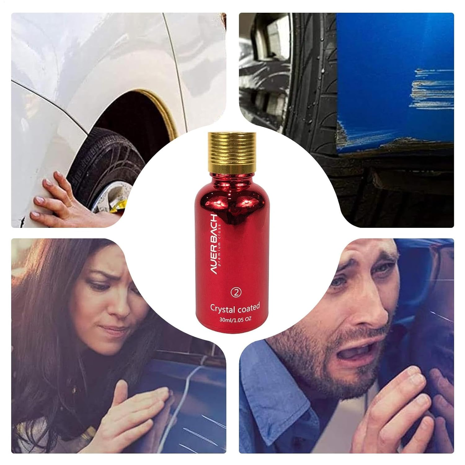 High Protection Quick Car Coating | High Gloss Ceramic Coating for | 30Ml Paint Care Hydrophobic Scratch Remover, Ceramic Coating for Auto Paint