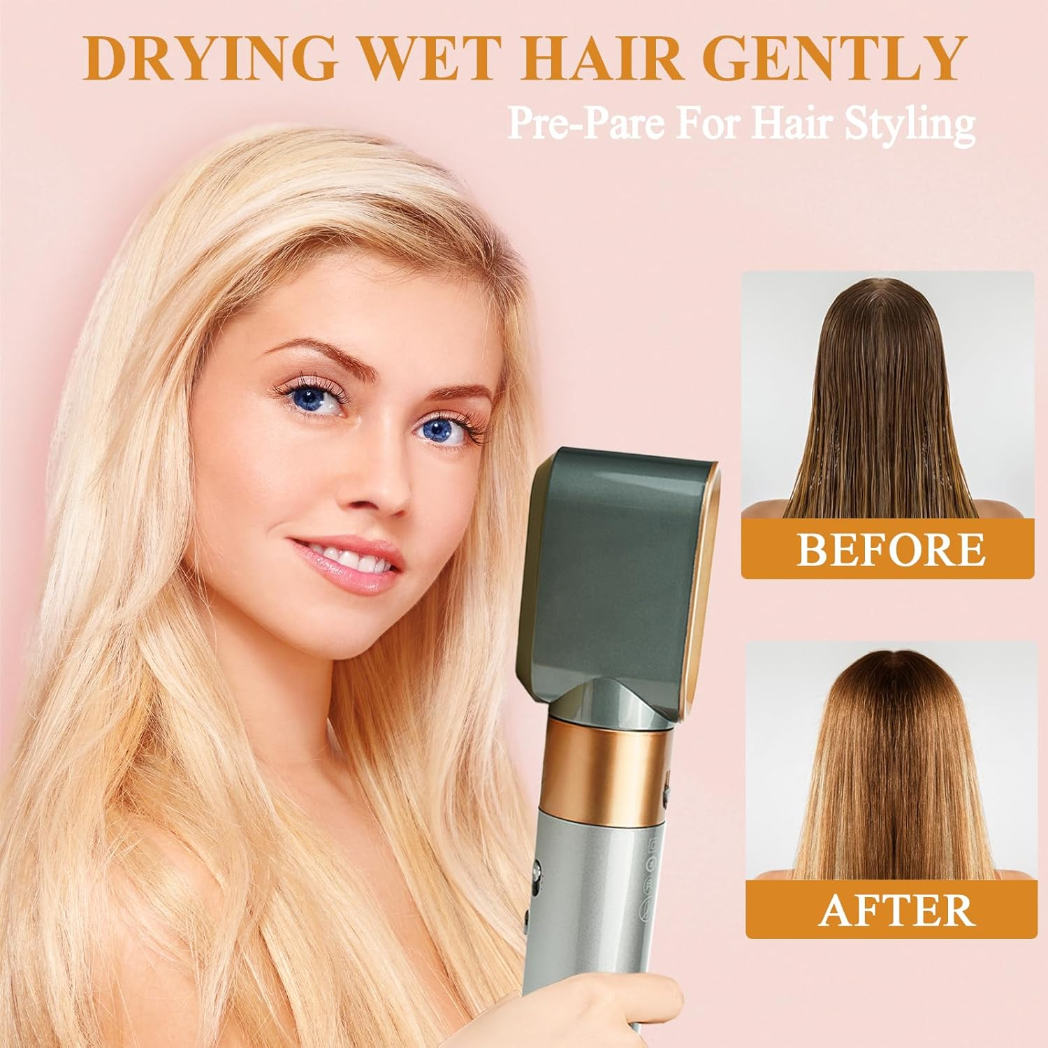 YTCHYYSK Pre-Styling Dryer Attachment Nozzle Replacement Compatible with Dyson Airwrap HS01 HS05 Accessories Part 969759-01,Gold image number 4