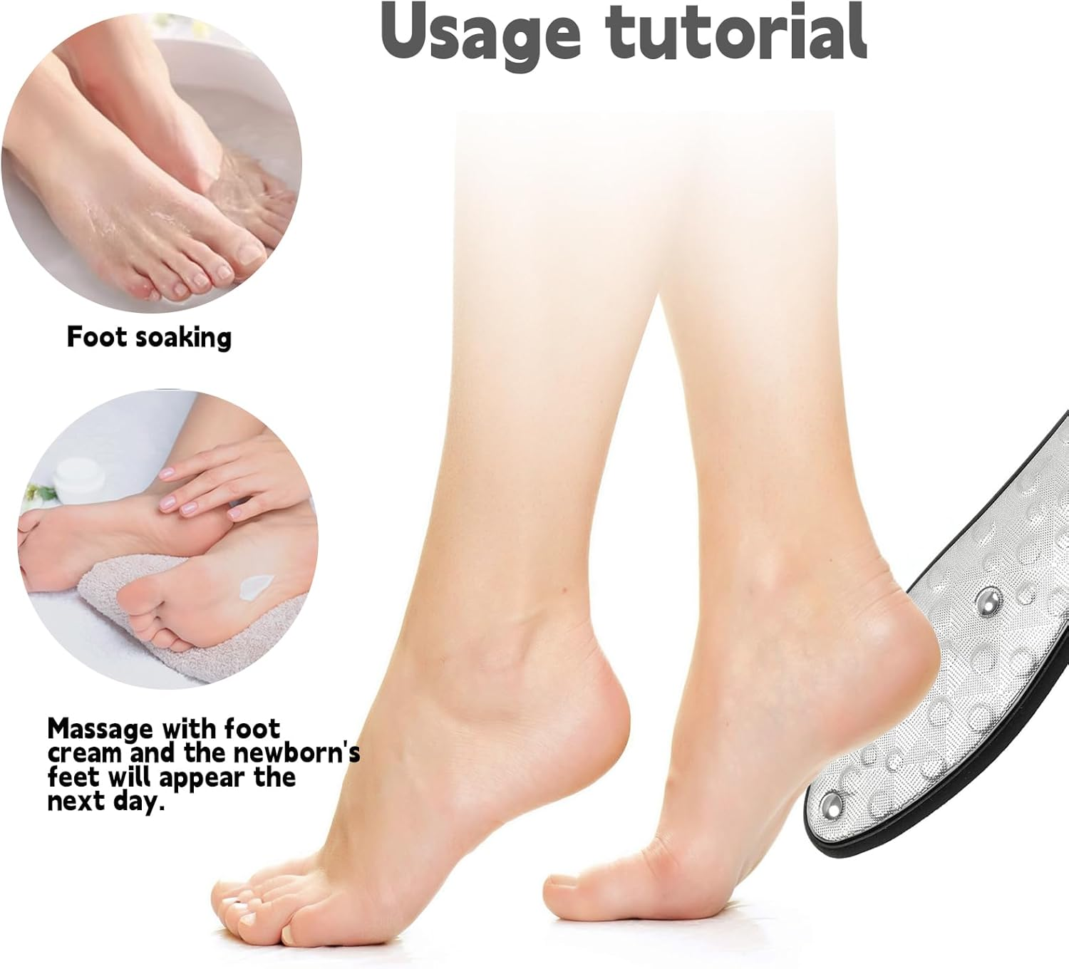 Tiyiyok Callus Remover, Professional Callus Remover for Foot Care, Callus Rasp and Pedicure Set, Removes Dry Skin on Feet, Heels, Quick & Pain-Free, Callus Removal, Foot Effectively