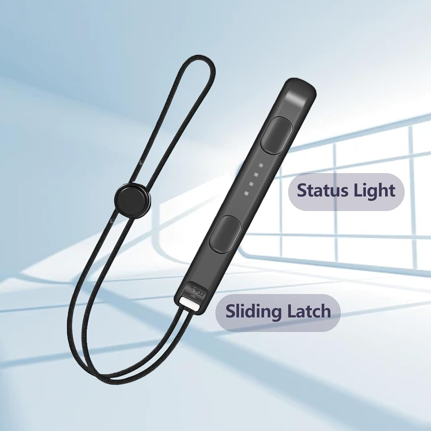 ONBPIY 2-Pack Wrist Straps for Nintendo Switch Joy-Con Adjustable Lanyards with Secure Lock Replacement Accessories Black image number 3