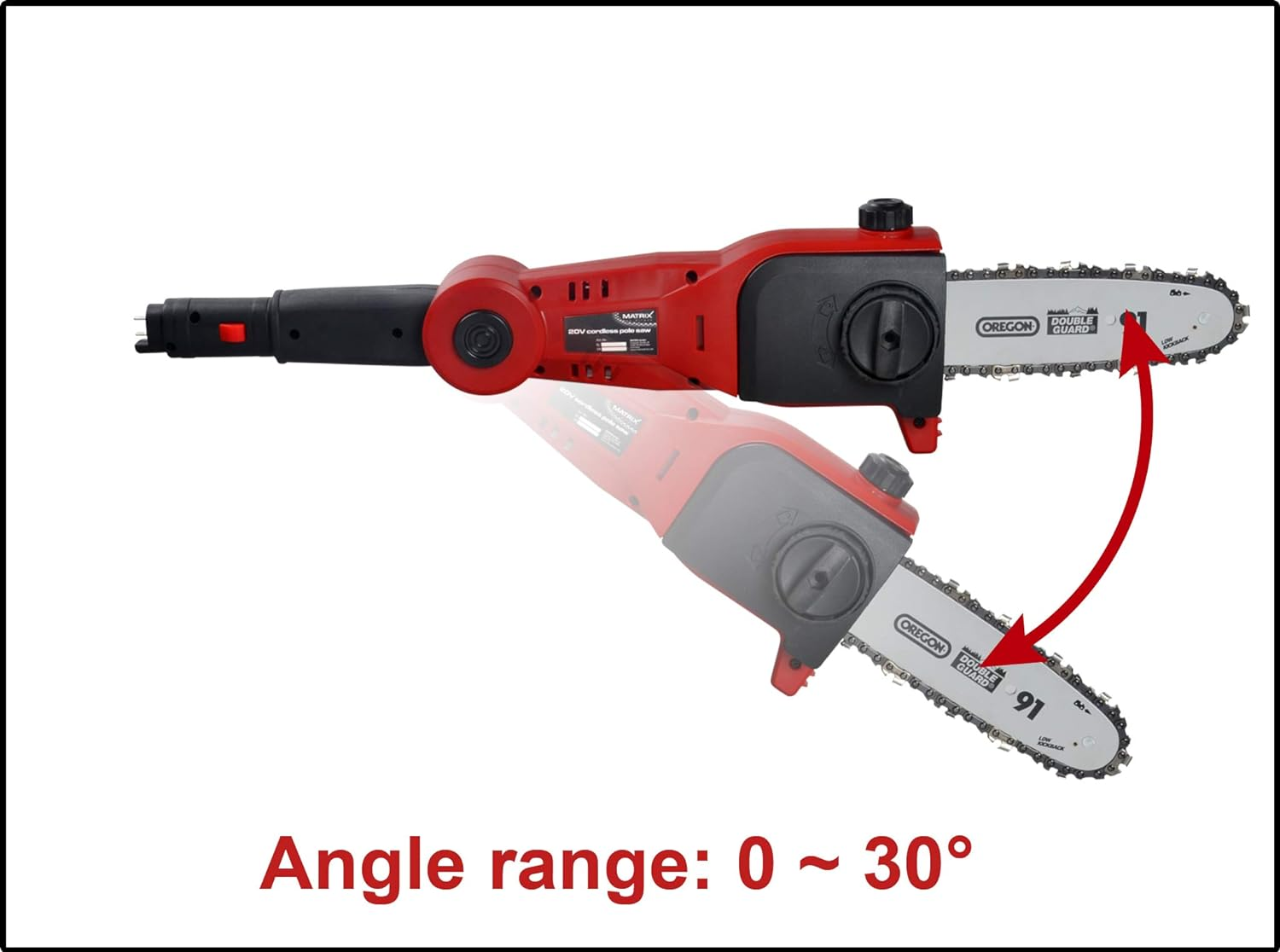 20V Cordless Pole Chainsaw Hedge Trimmer Combo image number 1