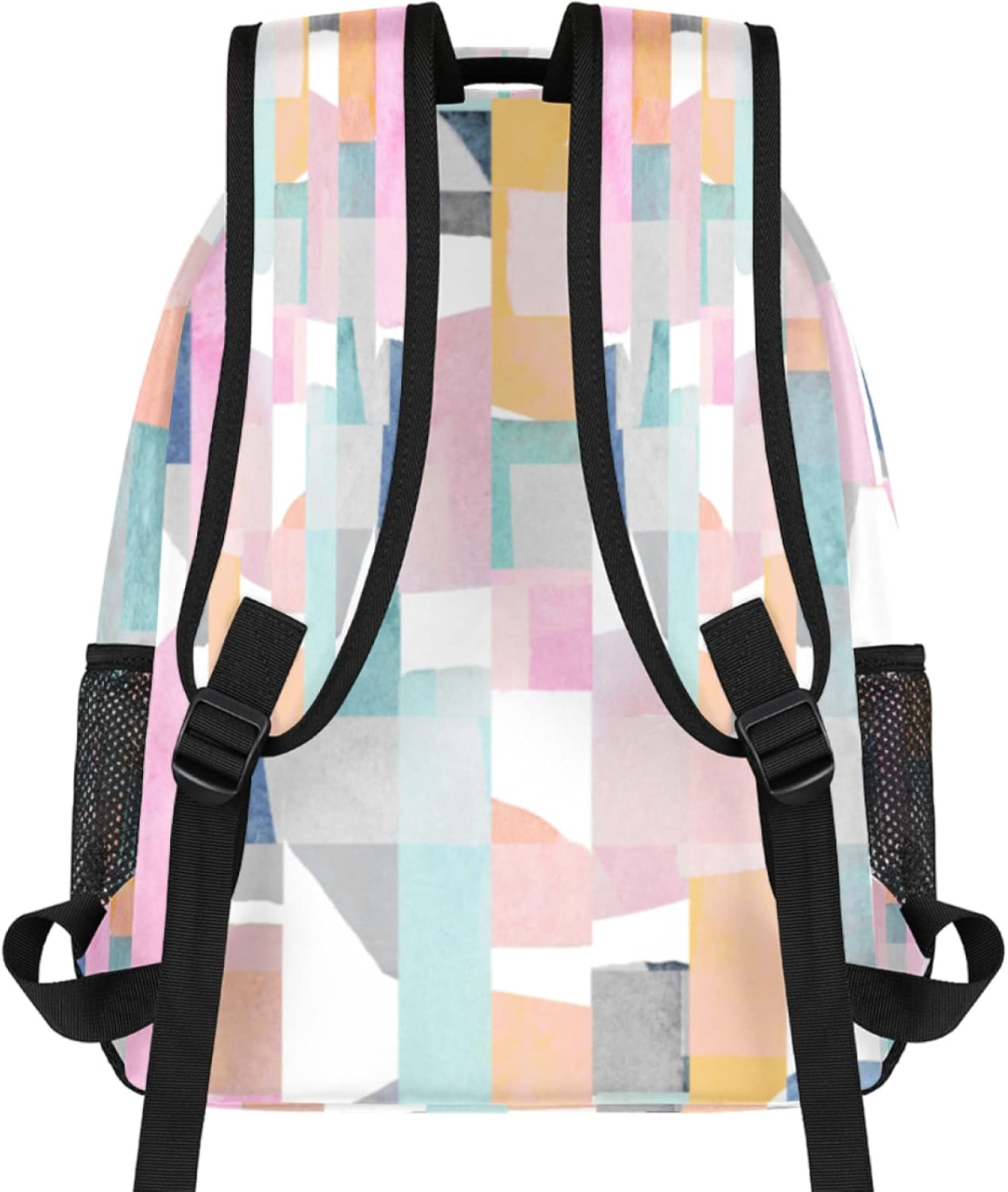 Tropicallife Abstract Watercolor Pattern Backpack Lightweight Waterproof Rucksackmodern Style Stylish Backpack for Man Women image number 6