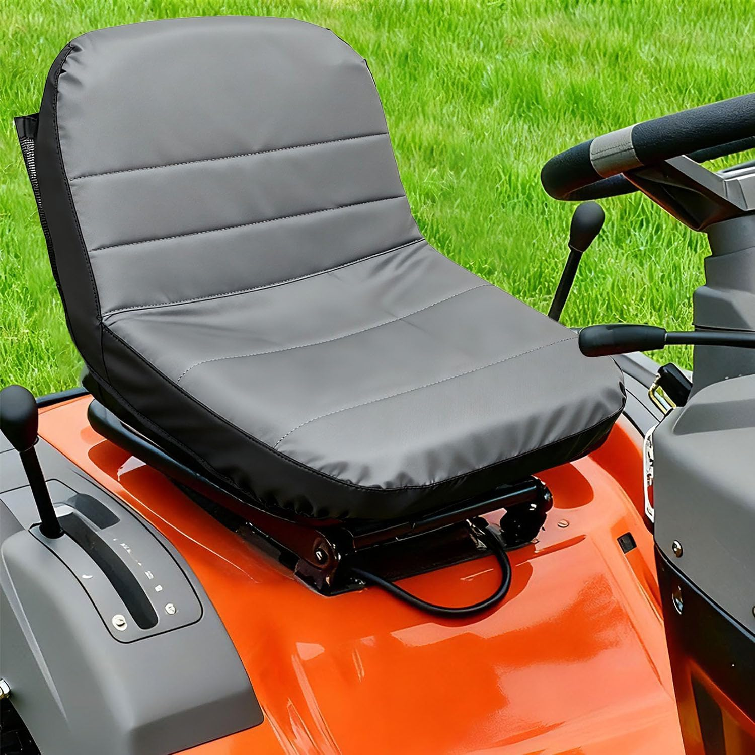 Lawn Mower Seat Cover for John Deere Riding Tractor Seat Cover,Compatible with Craftsman,Cub Cadet,Kubota(M)