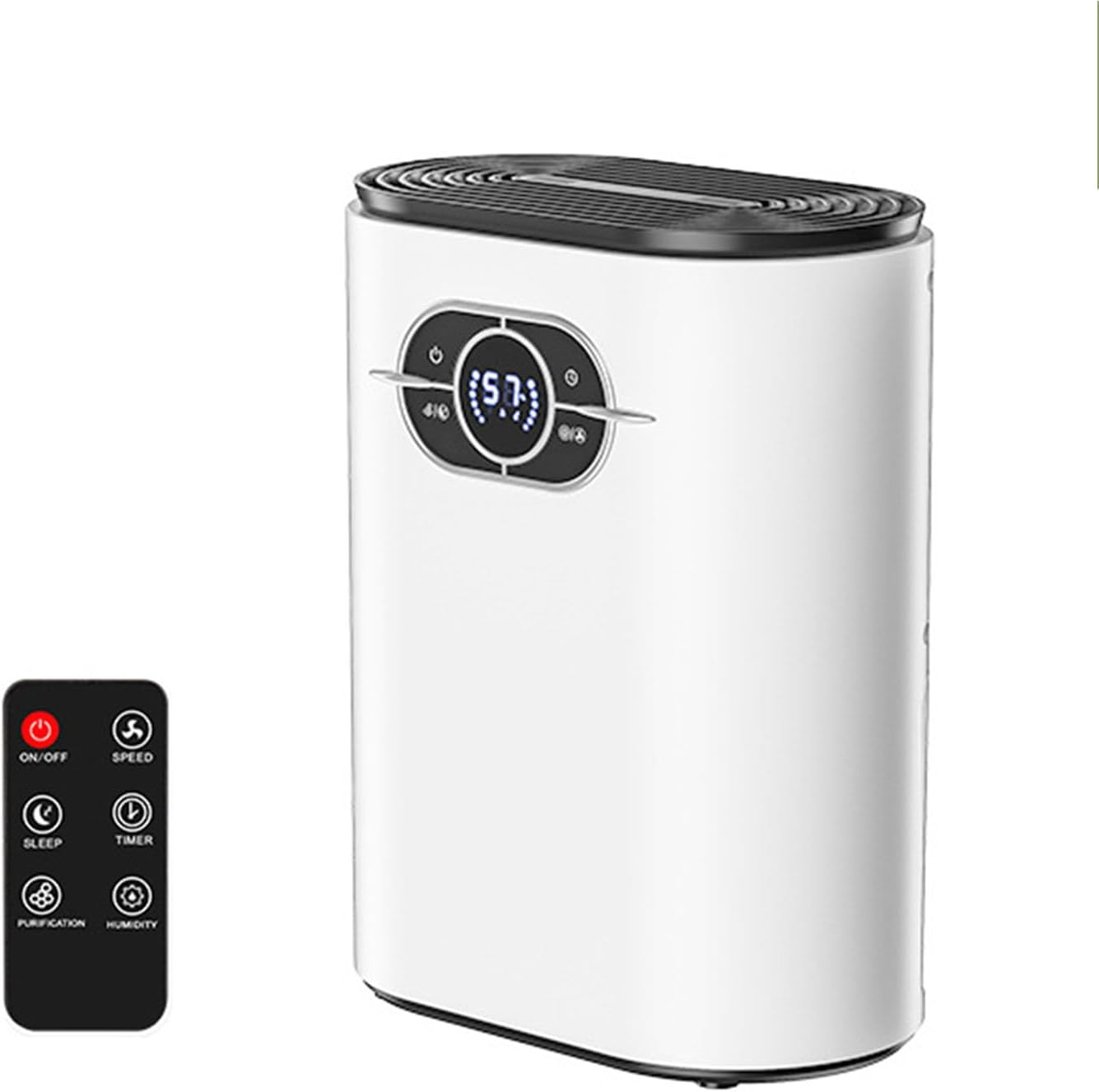 Forubar Compact Mini Dehumidifier for Home, 1200ML Portable Quiet Small Dehumidifiers with LED Display Screen, Auto Shut-Off, Perfect for Bedroom, Bathroom, Closet, Basement (White(Au PLUG)) image number 2