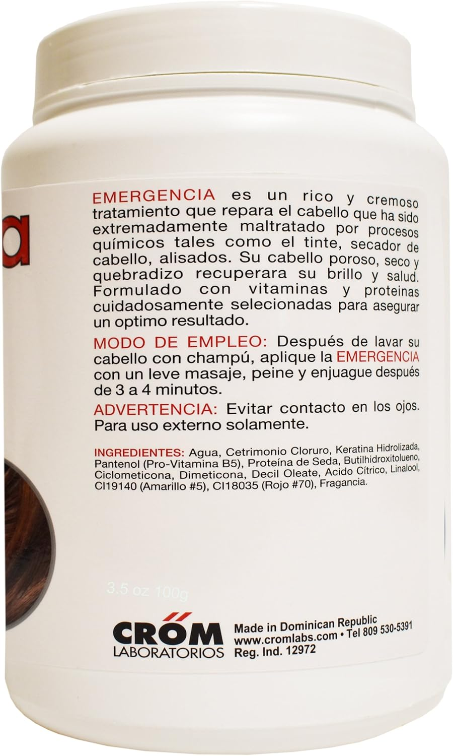 Emergencia (Emergency) Deep Intensive Keratin Repair Treatment by Toque Magico 56Oz image number 3