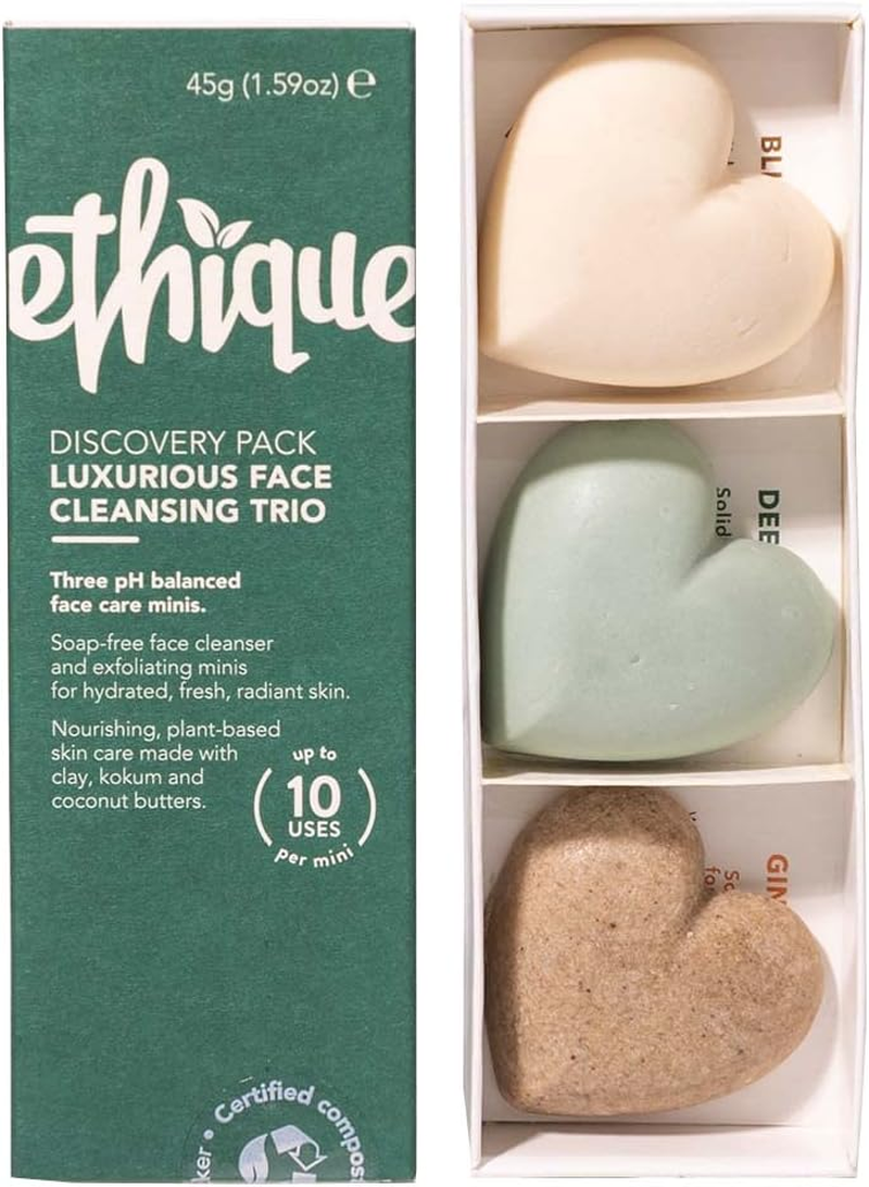 Luxurious Face Cleansing Trio Discovery Pack - 3 Pack - Ethique image number 2