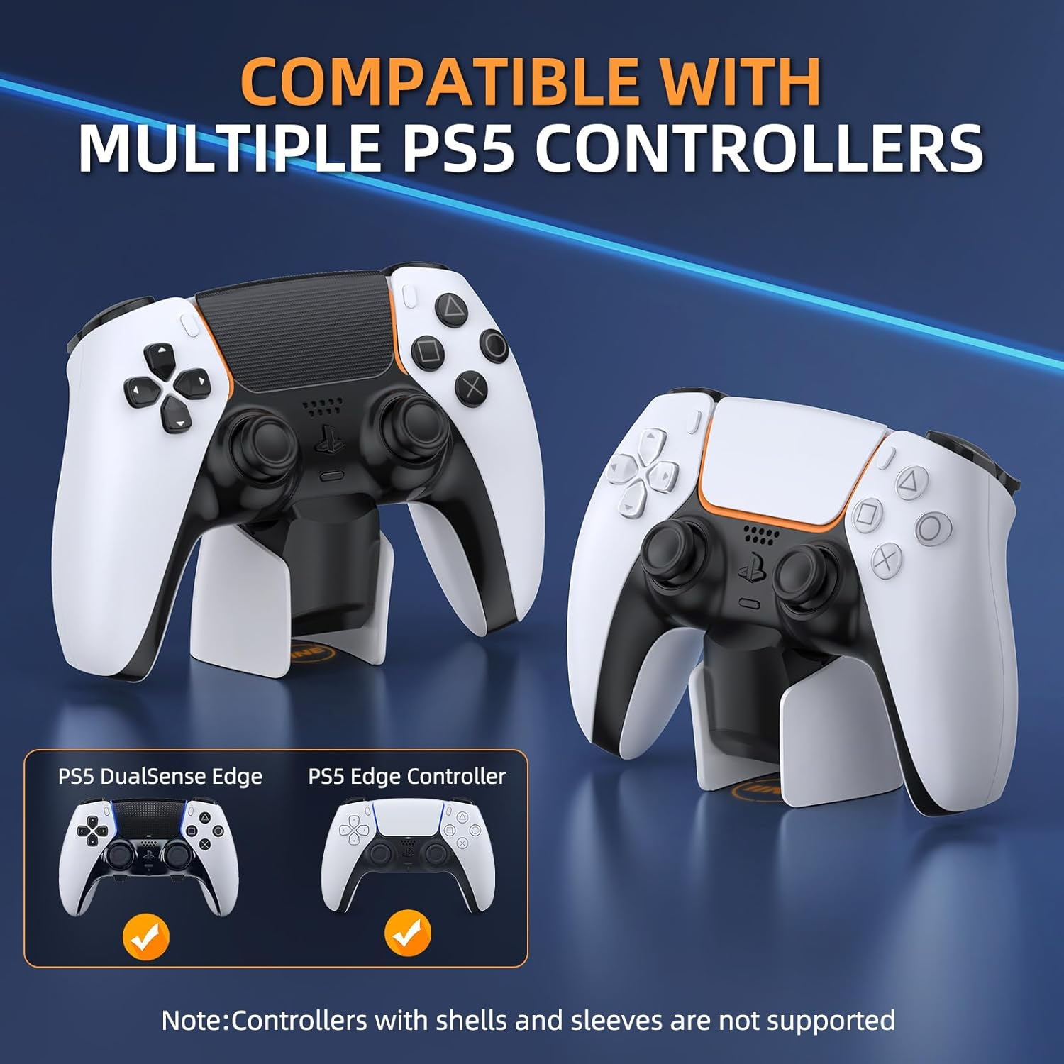 Charging Dock for PS5 Controller, IINE Fast USB Charging Station for PS5 Dualsense Edge Controller, with Charger Indicator and Charging Cable image number 3