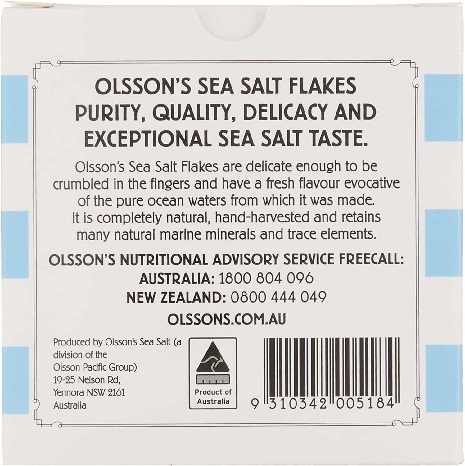 Olssons Sea Salt Flakes Cube 250 G