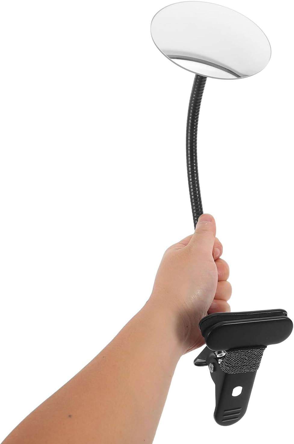 Beatifufu Convex Desk Mirror for Cubicle Security Rotatable Small Office Rearview Monitor Space-Saving Clamp Design for Personal Safety and Blind Spot Awareness image number 2