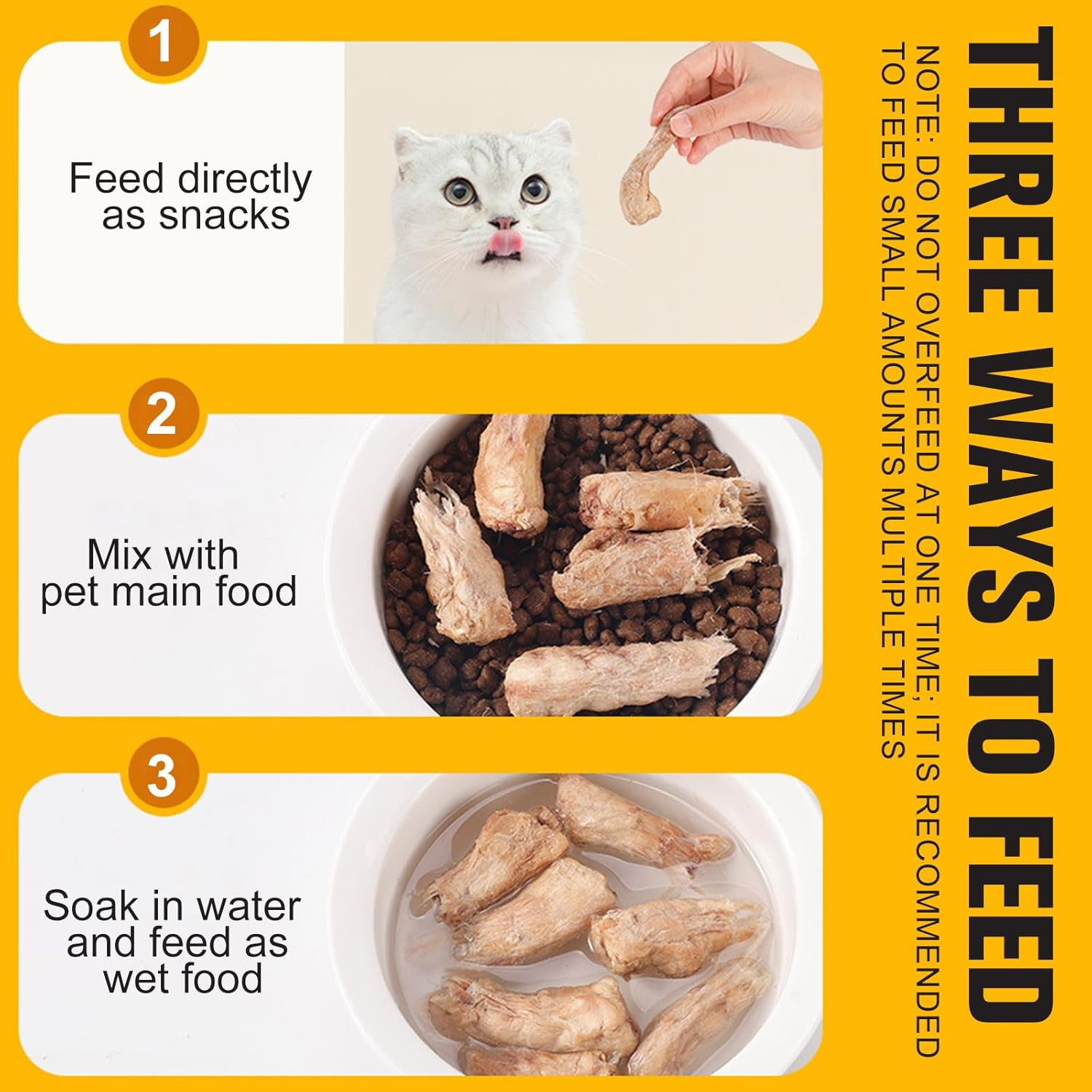 Freeze - Dried Chicken Necks for Cats & Dogs | Teeth Grinding & 0 Additives | 200G (7.05Oz) (XS) image number 3