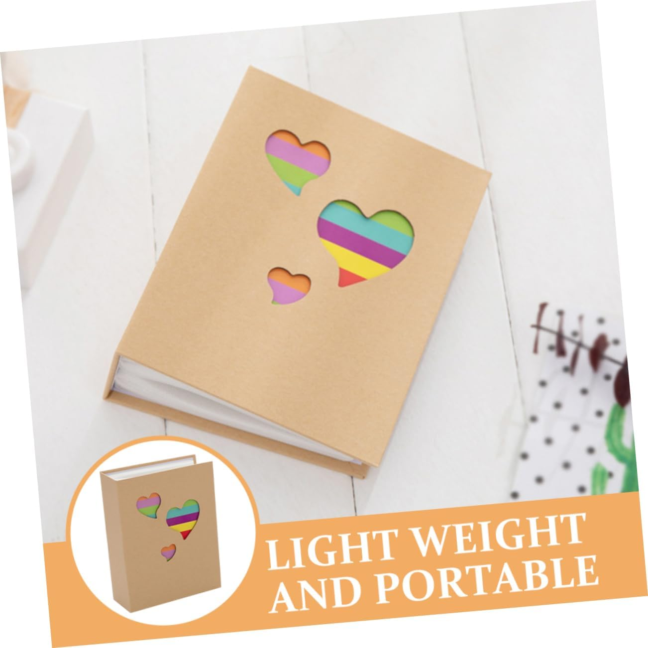 Toddmomy Kraft Paper Photo Album Boy Girl Boy Girl Cute Decorative Picture Album image number 6