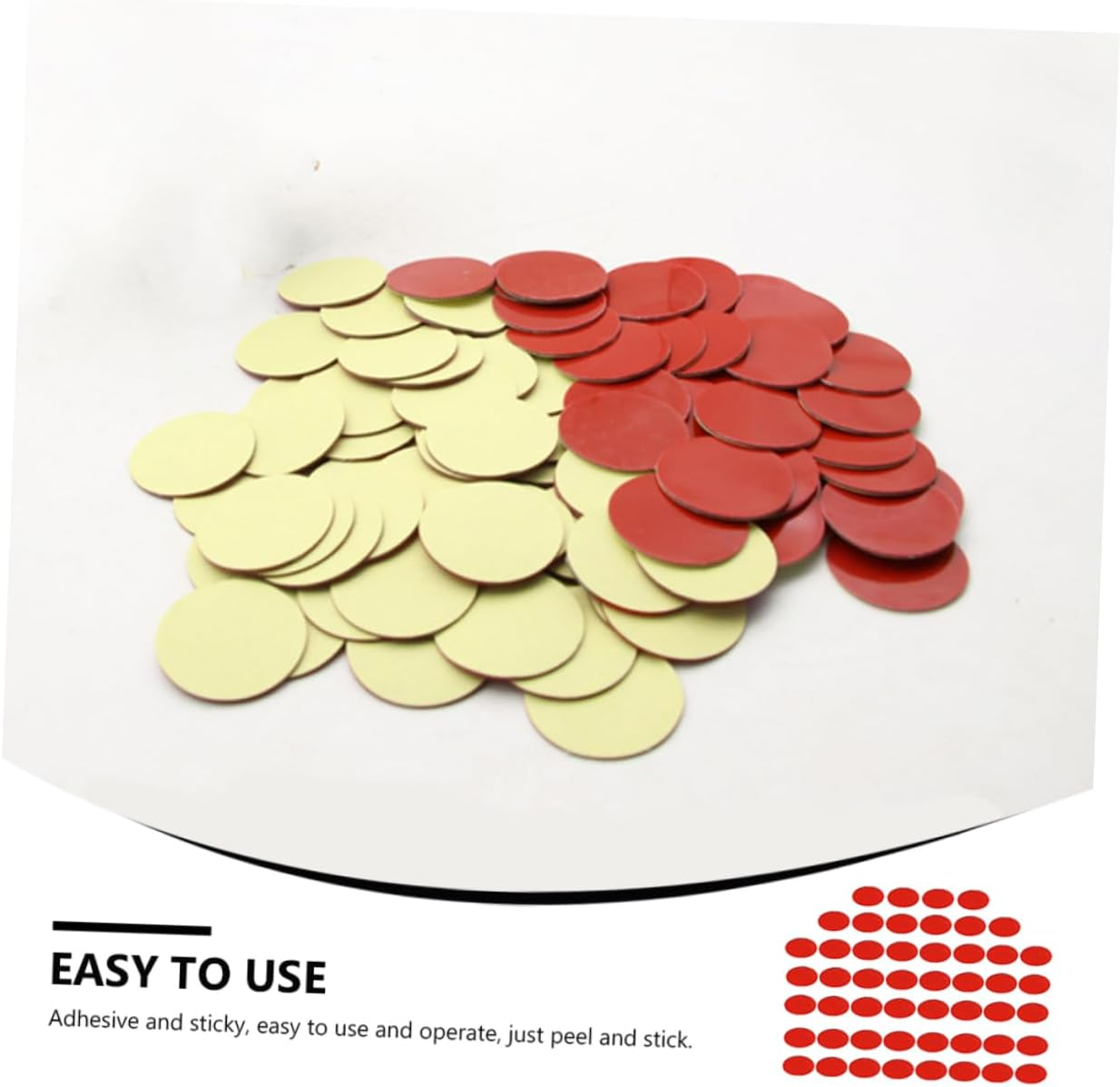 ULTECHNOVO 50Pcs round Tapes Double Sided Stickers for Car Ornament Fixing Strong Adhesive Car Tapes Easy to Use and Remove for Accessories image number 3