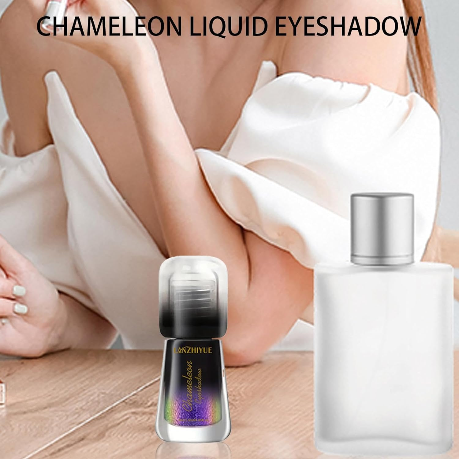 Color Shift Eyeshadow - Metal Colors Shift Liquid Shimmer Eyeshadow | Multifunctional Eye Makeup Supplies Christmas Halloween Cosmetics for Carnival Parties - 02 image number 6