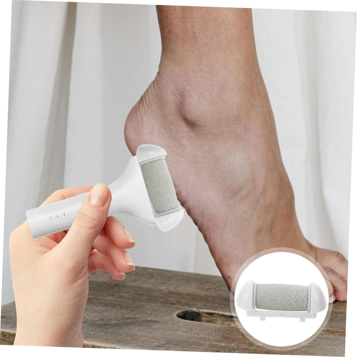 CANIGHT Foot File Roller Heads 4Pcs Replacement Rollers for Electric Callus Remover Dead Skin Scrubber image number 2