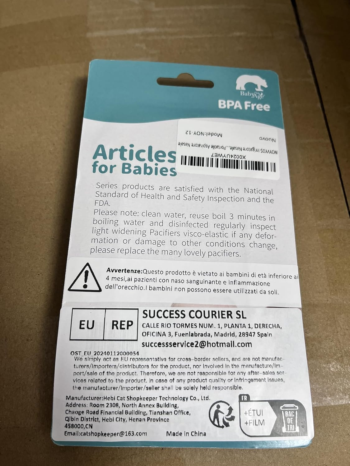 Irrigatore Nasal, Siringa per Lavaggi Nasali Bambini 10 Ml, Siringhe Lavaggi Nasali with Punta in Silicone Morbido, Irrigazione Nasal Riutilizzabile Portatile Aspiratore Nasal