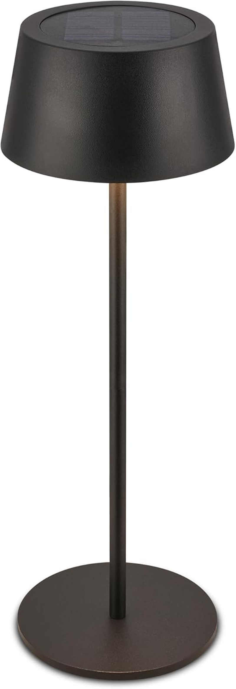 BRILONER - LED Table Lamp Wireless IP44 with Touch, CCT, Dimmable, Solar, Bedside Lamp, Reading Lamp, LED Lamp, Camping Lamp, Table Lamp, Battery Lamp, Outdoor, 11.5 X 32 Cm, Black image number 4