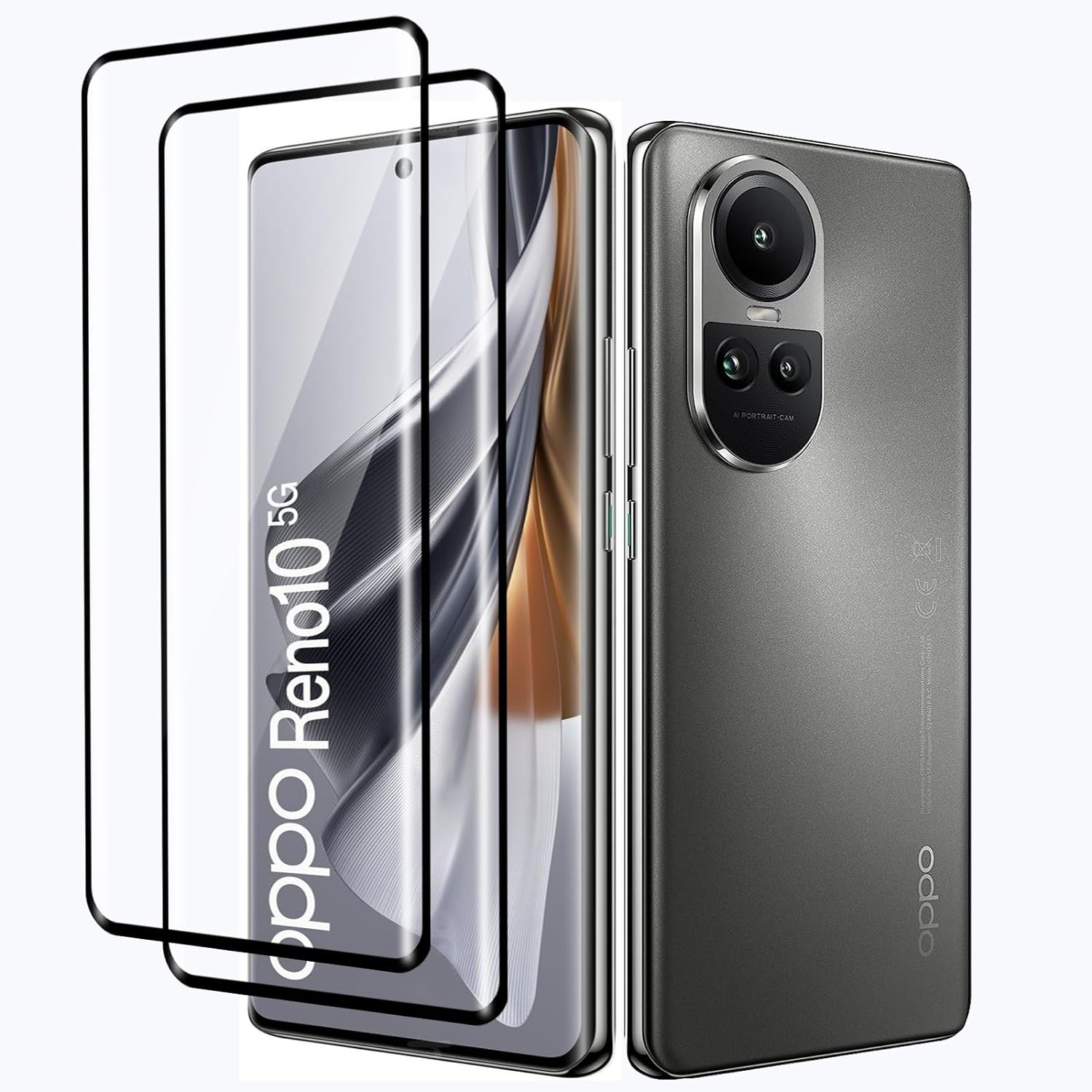Electro-Weideworld [2 Pack] Screen Protector for Oppo Reno 10/Reno 10 Pro 5G HD Clear Scratch-Resistant High Definition image number 5