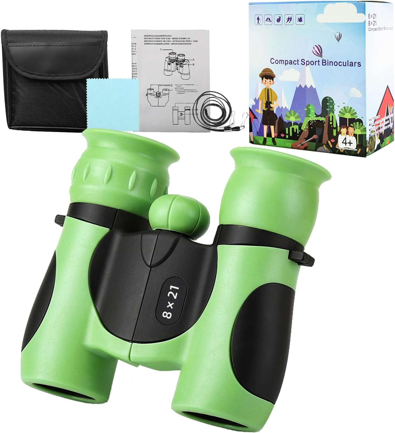 Binoculars for Kids, Durable Toy Binoculars for - Perfect Binoculars for Boys & Girls, Outdoor Exploration, Bird Watching & outside Play Hiking(Pink)