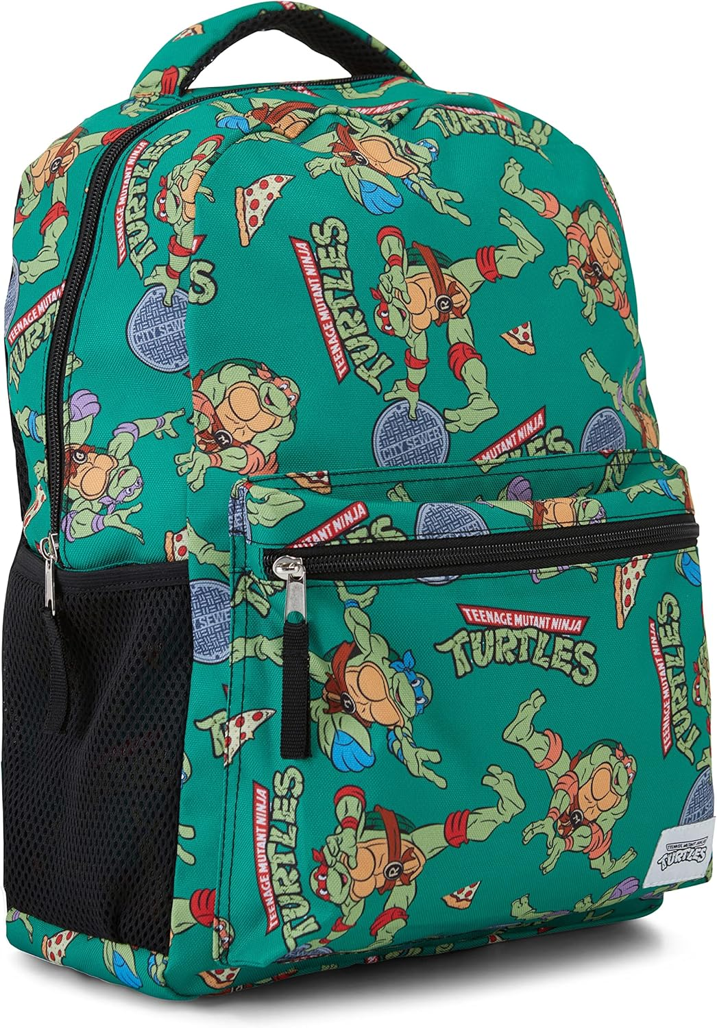 Teenage Mutant Ninja Turtles Backpack - Leonardo, Donatello, Michelangelo & Raphael - Officially Licensed TMNT School Bookbag image number 1