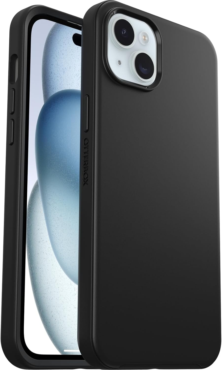 Otterbox Iphone 15 plus and Iphone 14 plus Symmetry Series Case - Black, Snaps to Magsafe, Ultra-Sleek, Raised Edges Protect Camera & Screen - Green image number 6