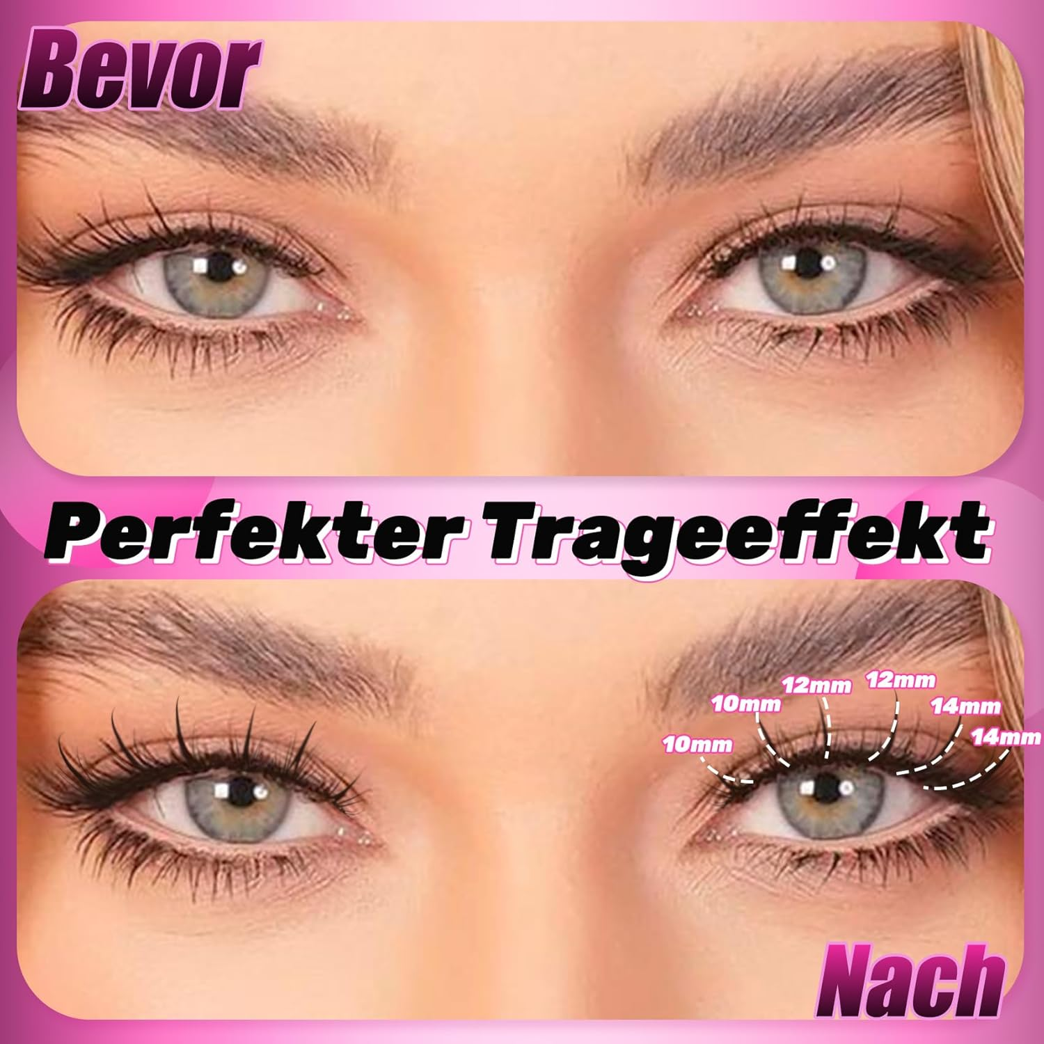 Veleasha Manga Lash Clusters Wispy Anime Cluster Lashes Laser Tech Spiky Design Eyelashes Cluster 10-14 Mm Super Lightweight DIY Eyelash Clusters (Petalsway)