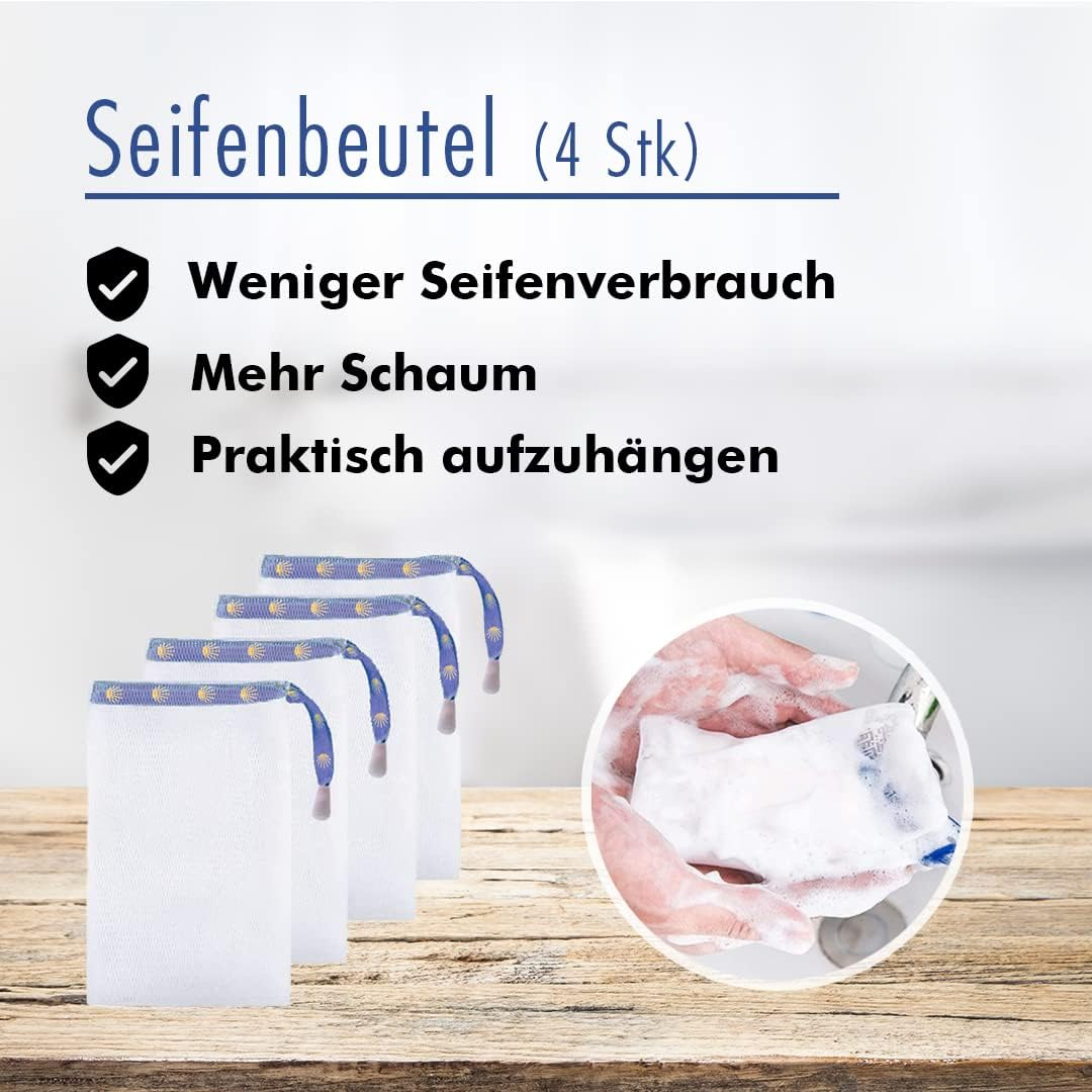 Buen Camino Washing Set Soap Set for Jakobsweg Sheep'S Milk Soap + Soap Box + 4 Pieces Soap Bags Firm Shower for Body and Hair Suitable for Sensitive Skin Odour Meadow Fragrance image number 1