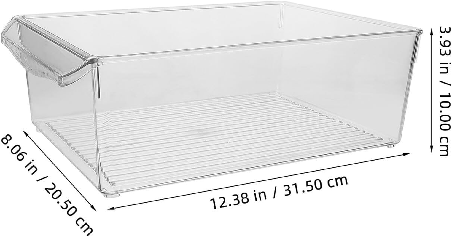 GARVALON Refrigerator Storage Box Food Grade Beverage Organizer for Fruits Vegetables Drinks Stackable Kitchen Pantry Container image number 6