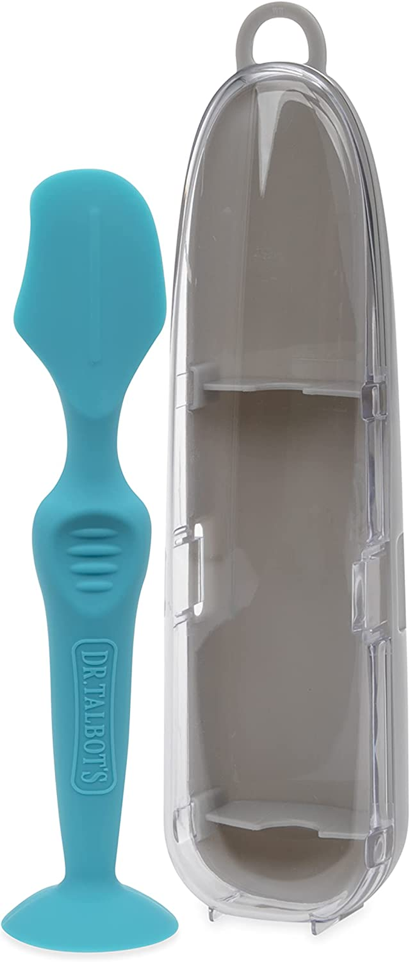 Nuby Diaper Cream Soft Silicone Brush with Suction Base & Hygienic Case, Aqua image number 6