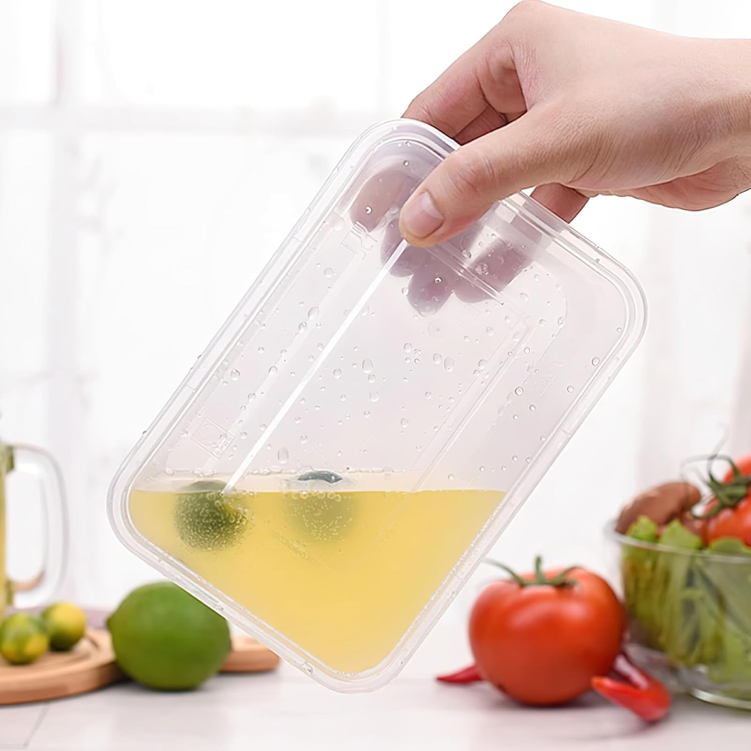 100 Pack Plastic Food Containers Disposable with Lids, 650Ml, 17Cm X 11.5Cm X 4.9Cm, Microwave, Freezer Safe, Thickened Stackable Meal Prep Containers - Clear, Bpa-Free Food Containers for Storage image number 3